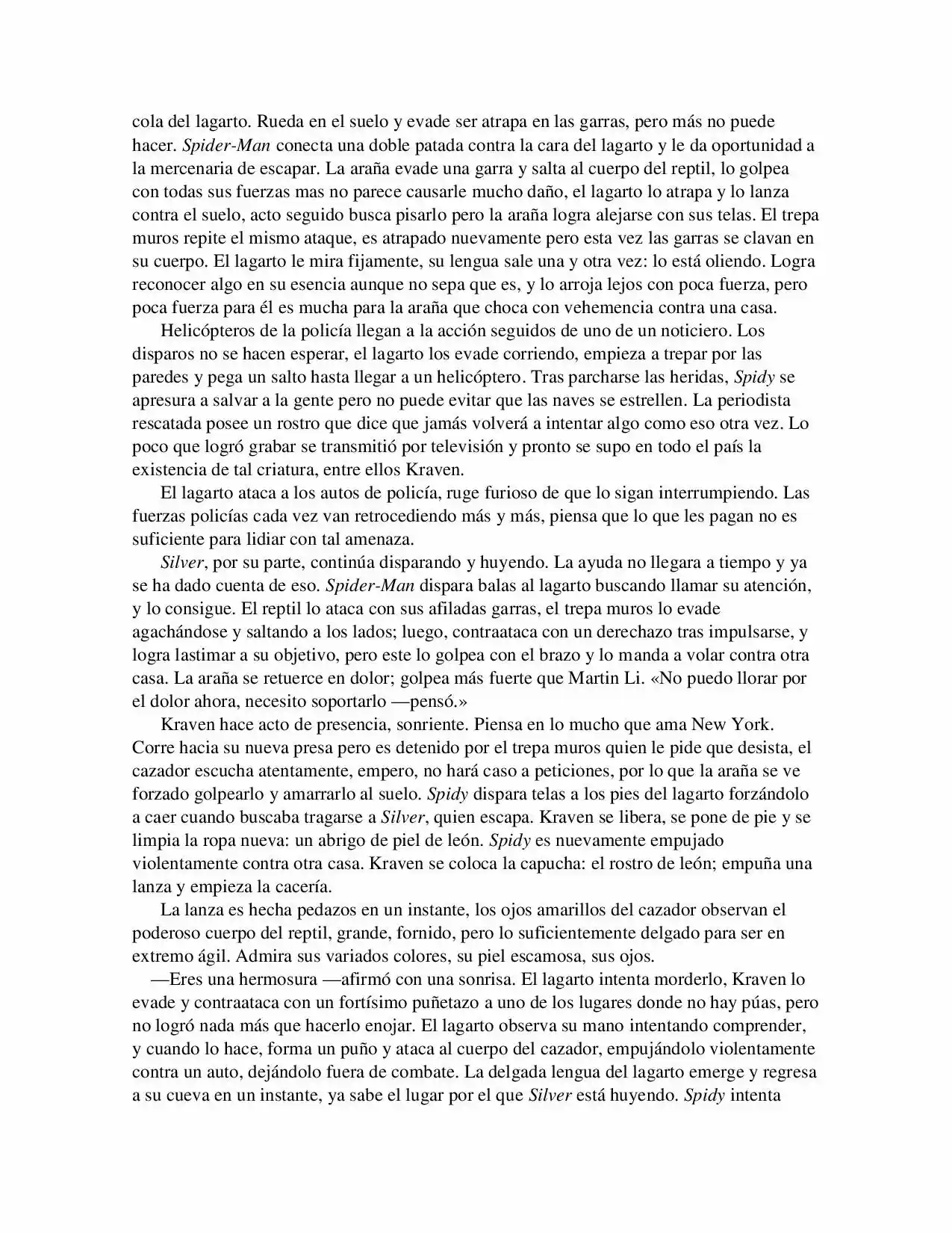 La Octava Maravilla: Spider-Man. (Novela) - Capítulo 18 - Página 7 - LectorTMOo