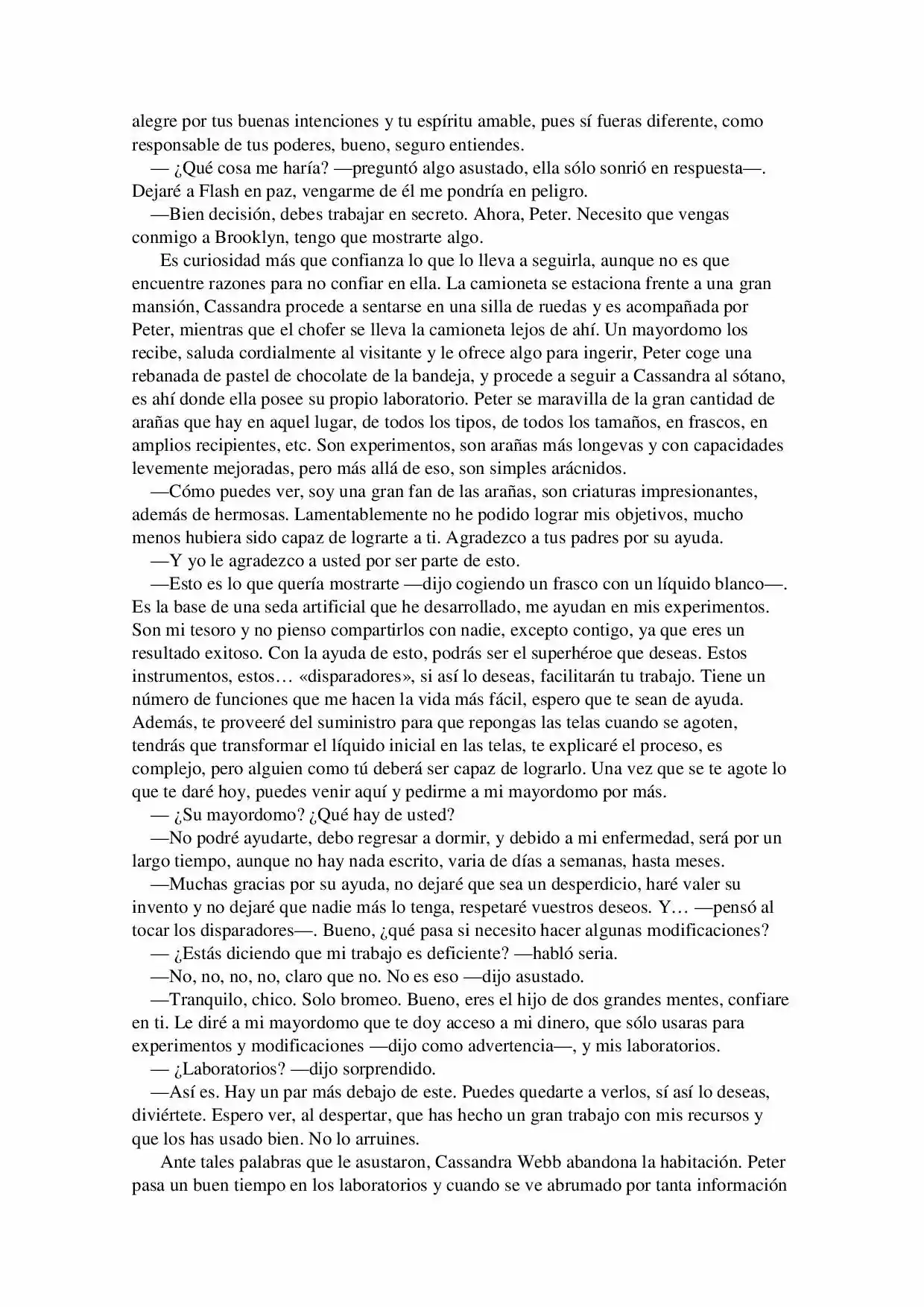 La Octava Maravilla: Spider-Man. (Novela) - Capítulo 2 - Página 5 - LectorTMOo