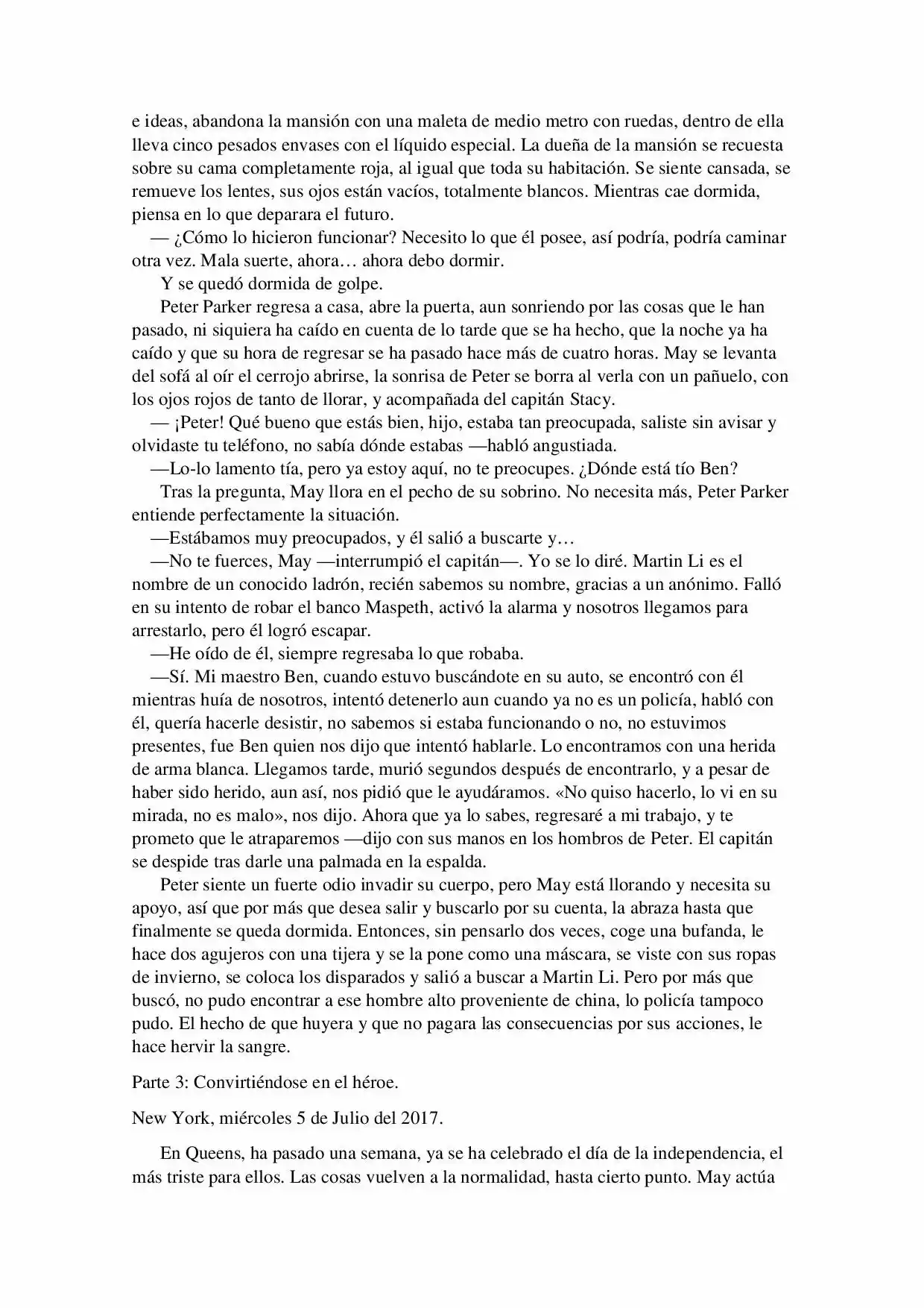 La Octava Maravilla: Spider-Man. (Novela) - Capítulo 2 - Página 6 - LectorTMOo