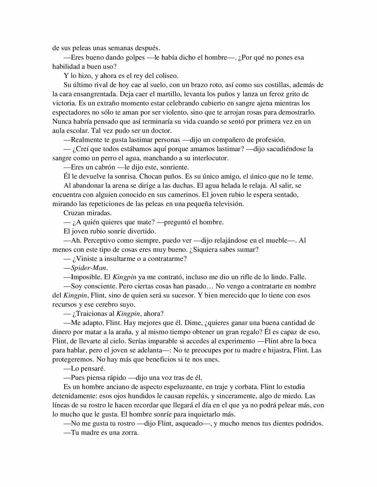 La Octava Maravilla: Spider-Man. (Novela) - Capítulo 20 - Página 2 - LectorTMOo