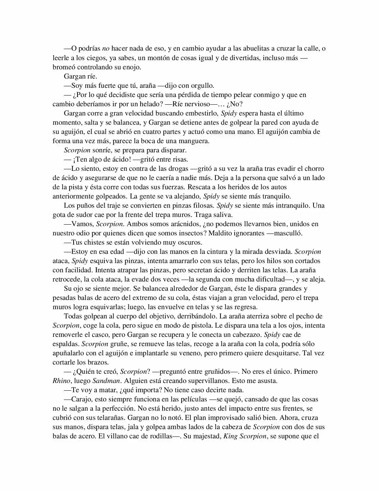 La Octava Maravilla: Spider-Man. (Novela) - Capítulo 20 - Página 7 - LectorTMOo