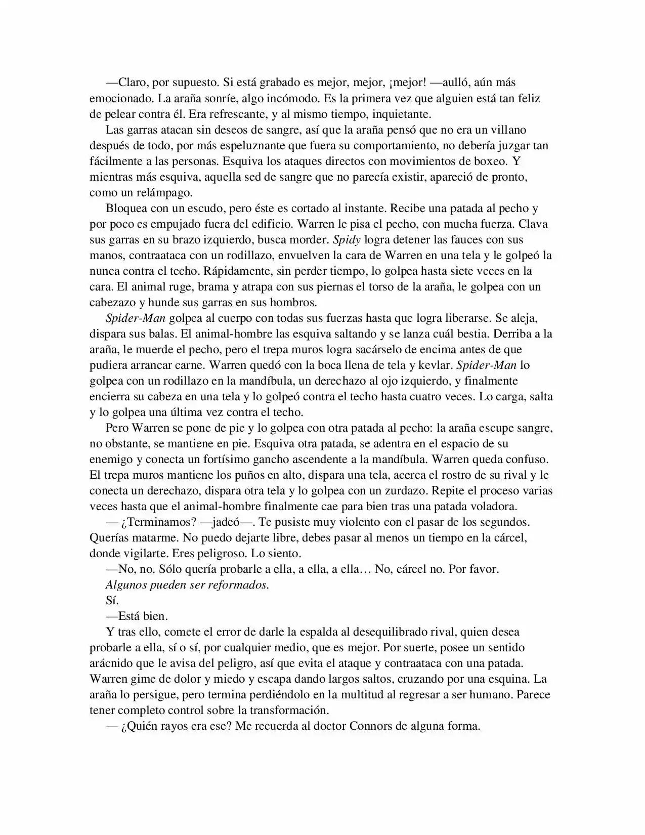 La Octava Maravilla: Spider-Man. (Novela) - Capítulo 21 - Página 6 - LectorTMOo
