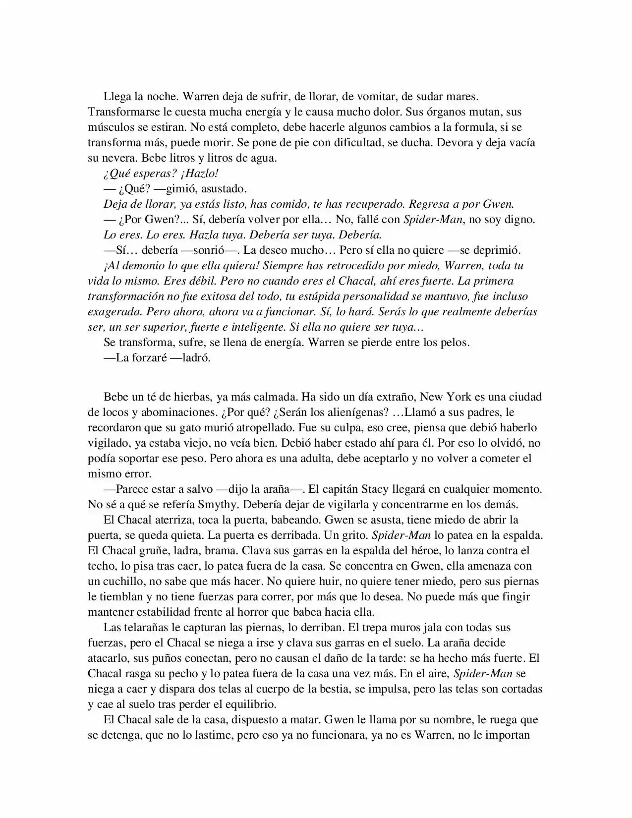 La Octava Maravilla: Spider-Man. (Novela) - Capítulo 21 - Página 7 - LectorTMOo