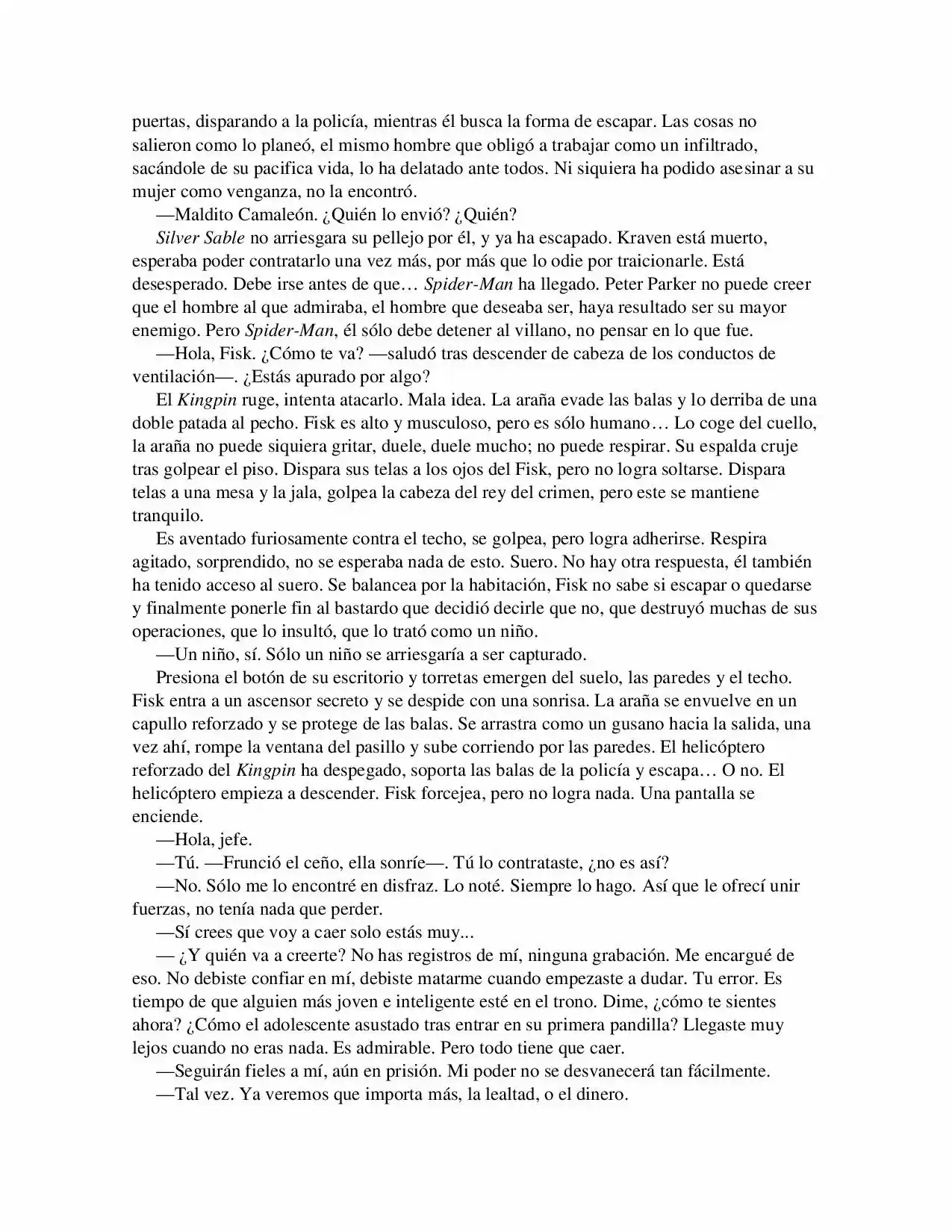 La Octava Maravilla: Spider-Man. (Novela) - Capítulo 22 - Página 7 - LectorTMOo