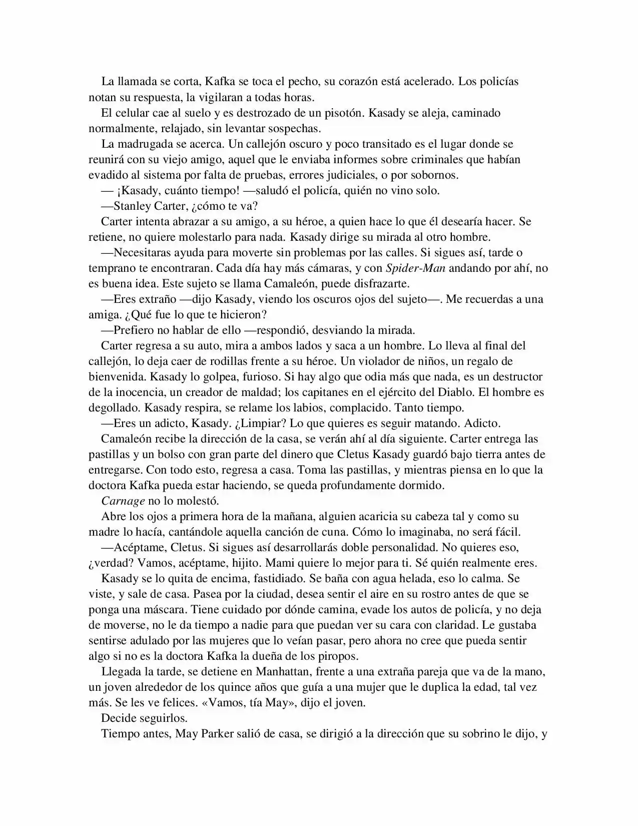 La Octava Maravilla: Spider-Man. (Novela) - Capítulo 24 - Página 6 - LectorTMOo