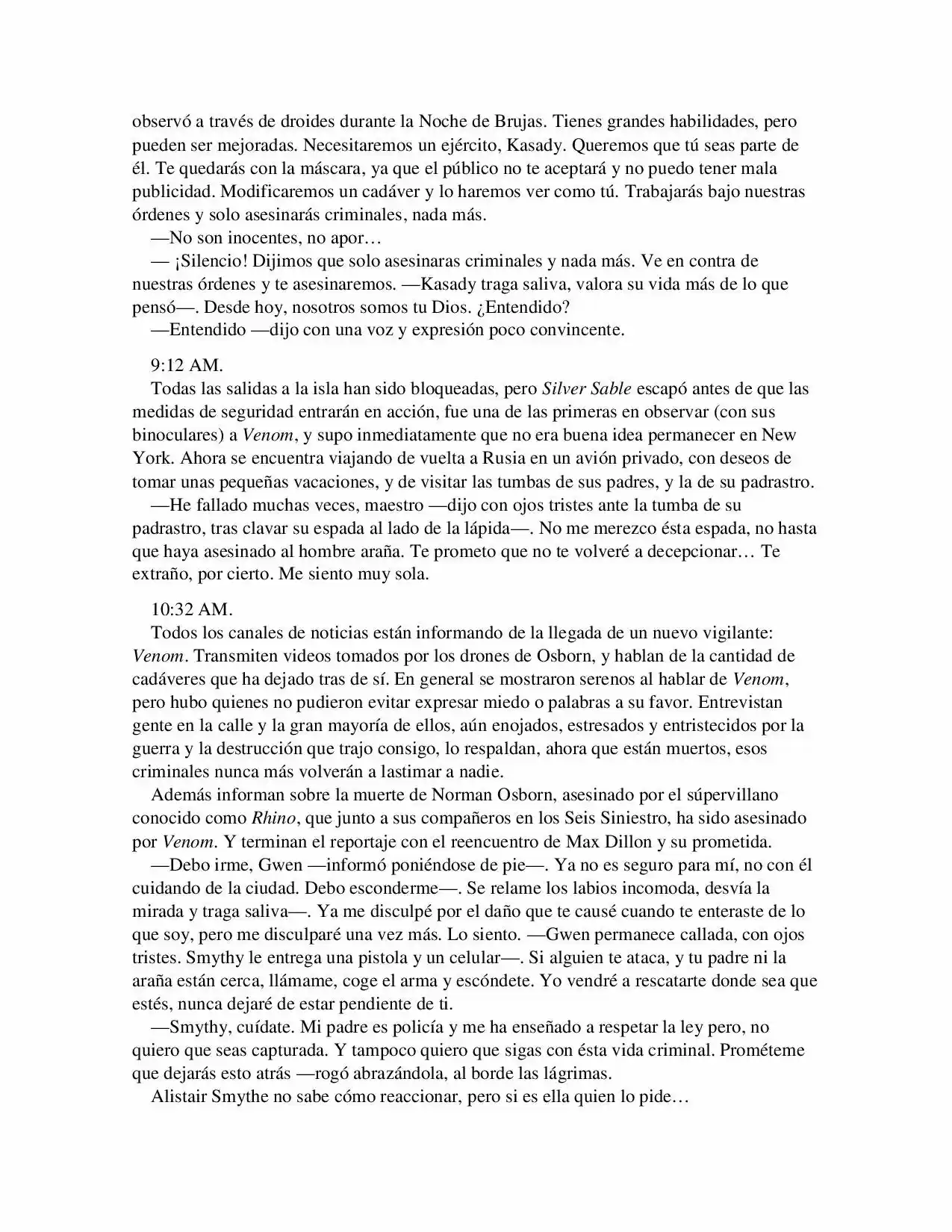 La Octava Maravilla: Spider-Man. (Novela) - Capítulo 29 - Página 4 - LectorTMOo