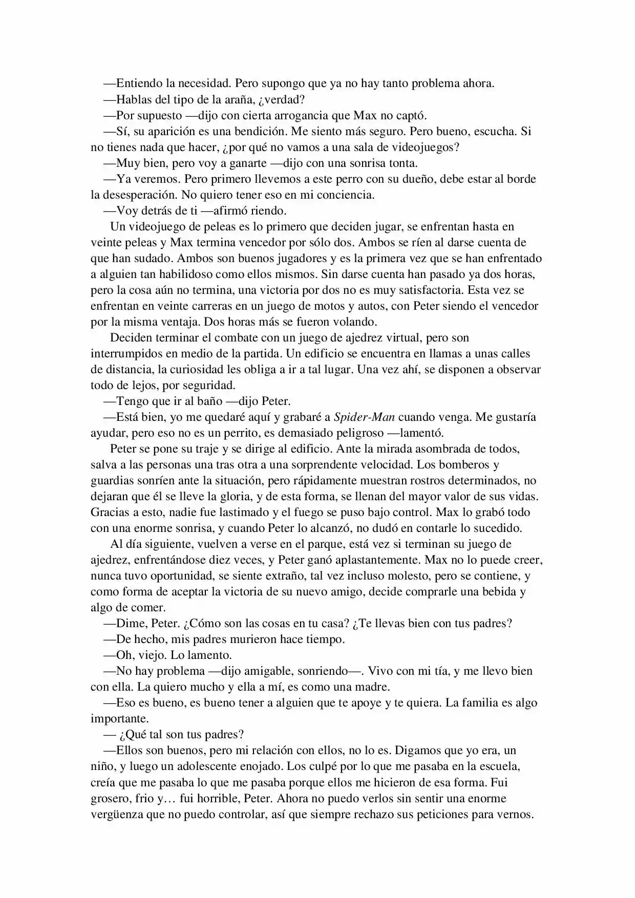 La Octava Maravilla: Spider-Man. (Novela) - Capítulo 3 - Página 6 - LectorTMOo
