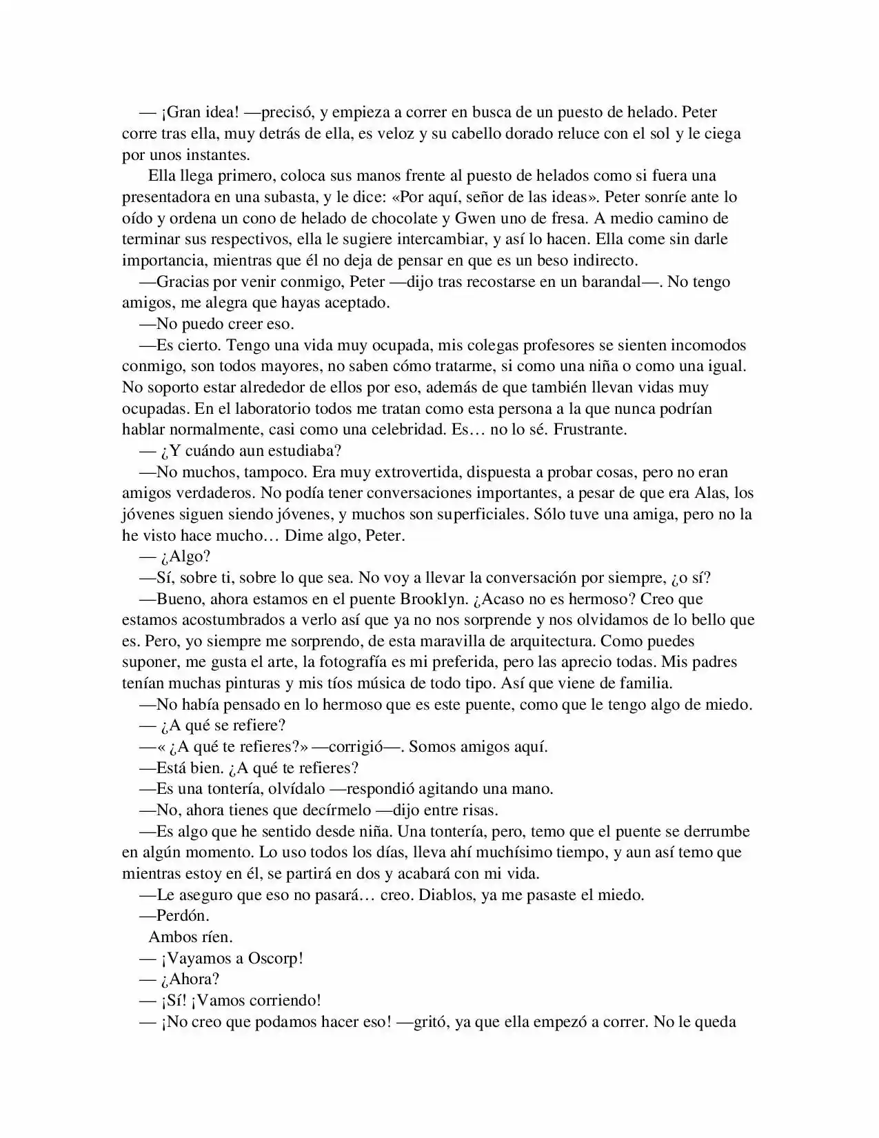 La Octava Maravilla: Spider-Man. (Novela) - Capítulo 5 - Página 4 - LectorTMOo
