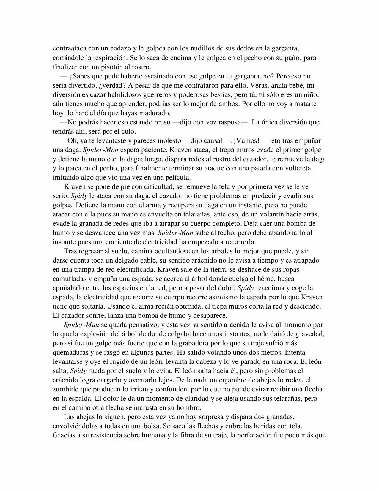 La Octava Maravilla: Spider-Man. (Novela) - Capítulo 8 - Página 5 - LectorTMOo