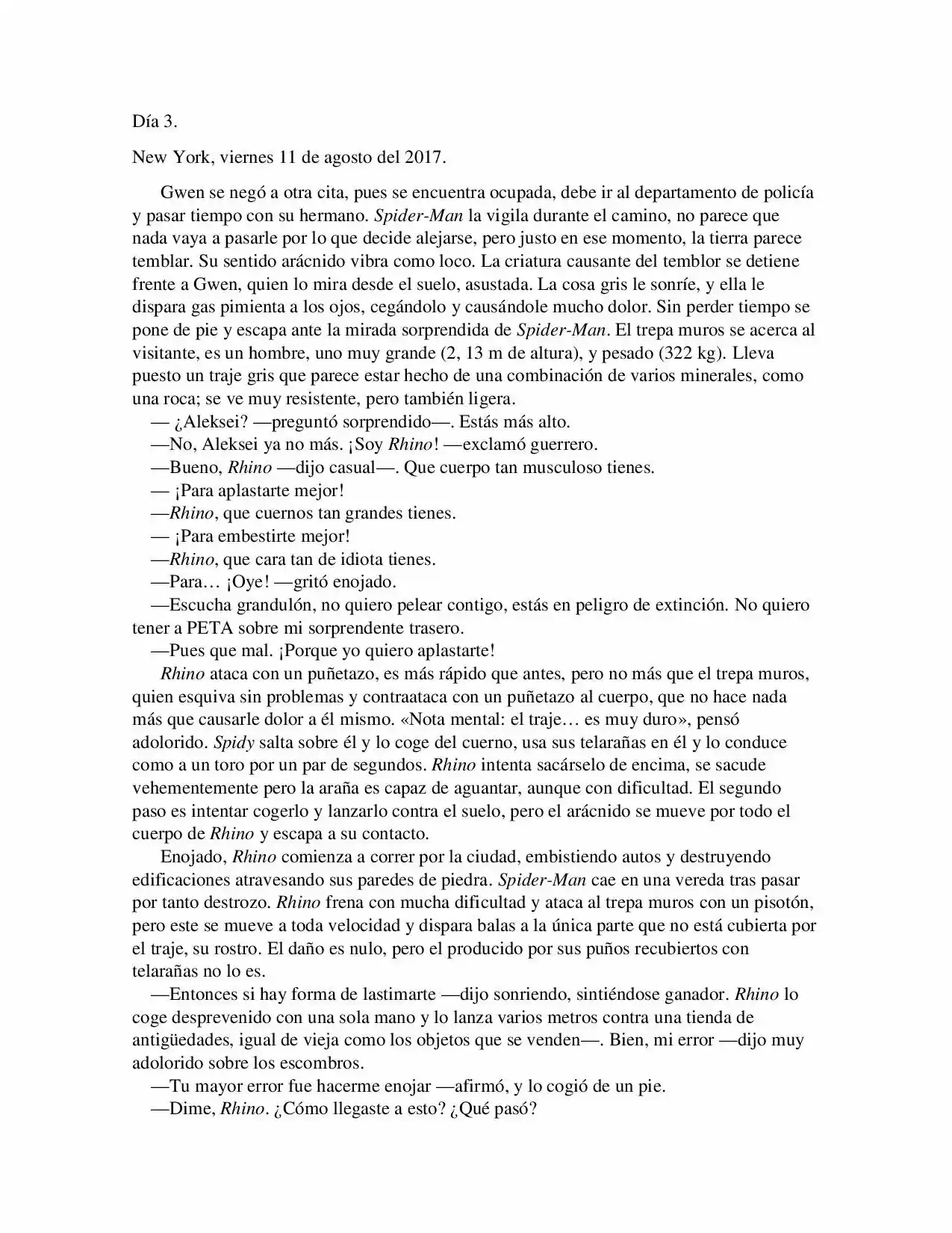 La Octava Maravilla: Spider-Man. (Novela) - Capítulo 9 - Página 6 - LectorTMOo