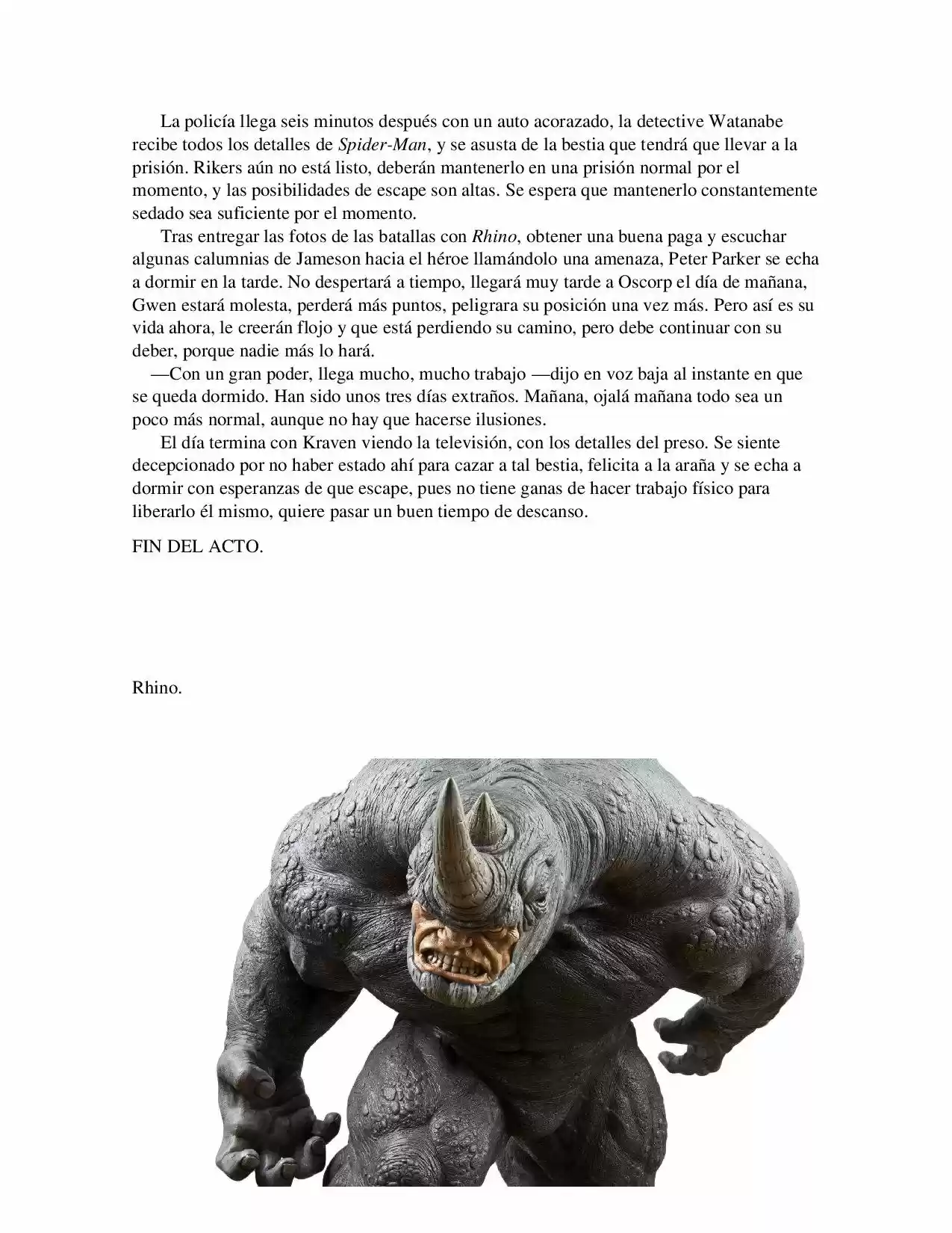 La Octava Maravilla: Spider-Man. (Novela) - Capítulo 9 - Página 8 - LectorTMOo