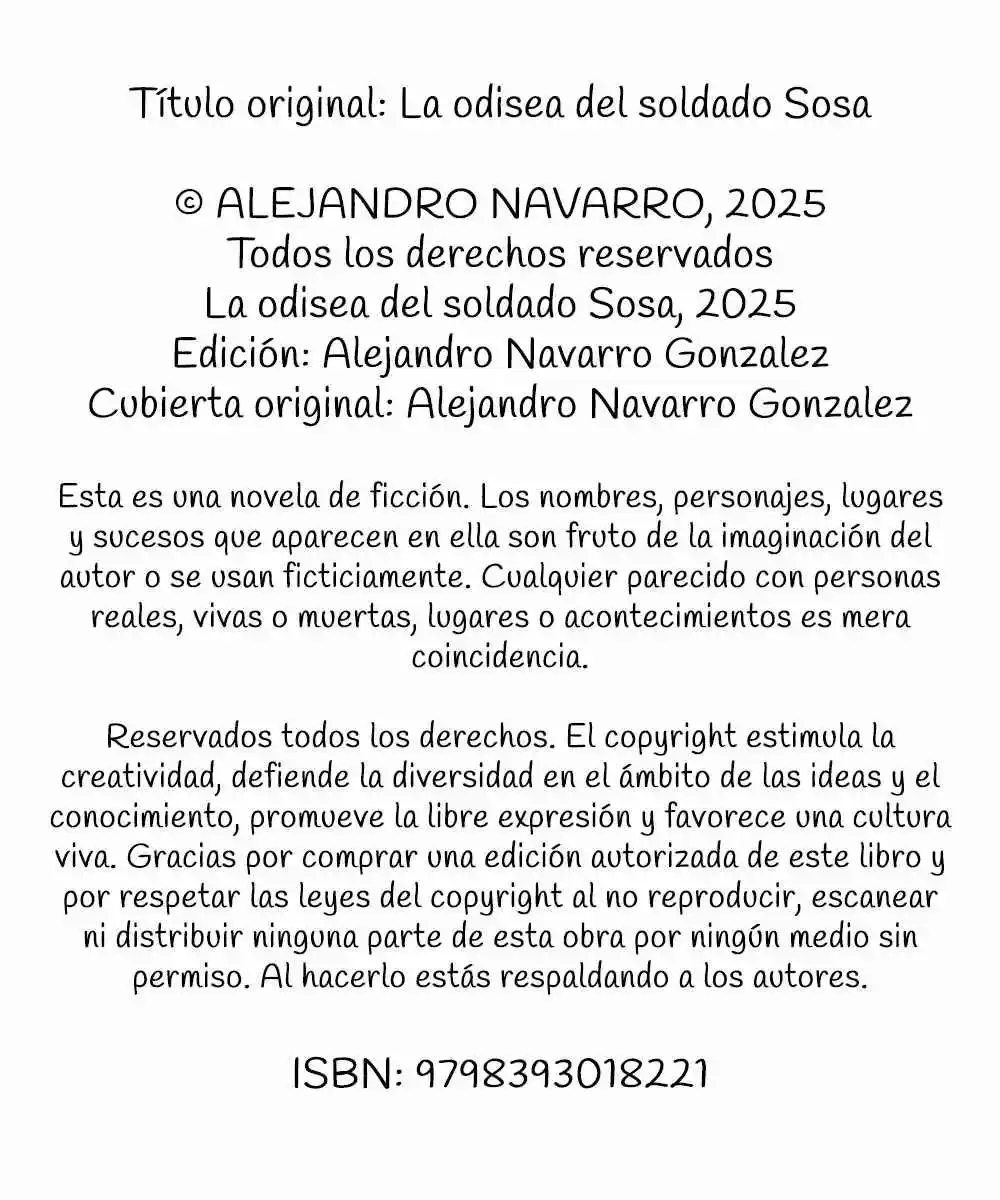 La Odisea Del Soldado Sosa (Novela) - Capítulo - Página 2 - LectorTMOo