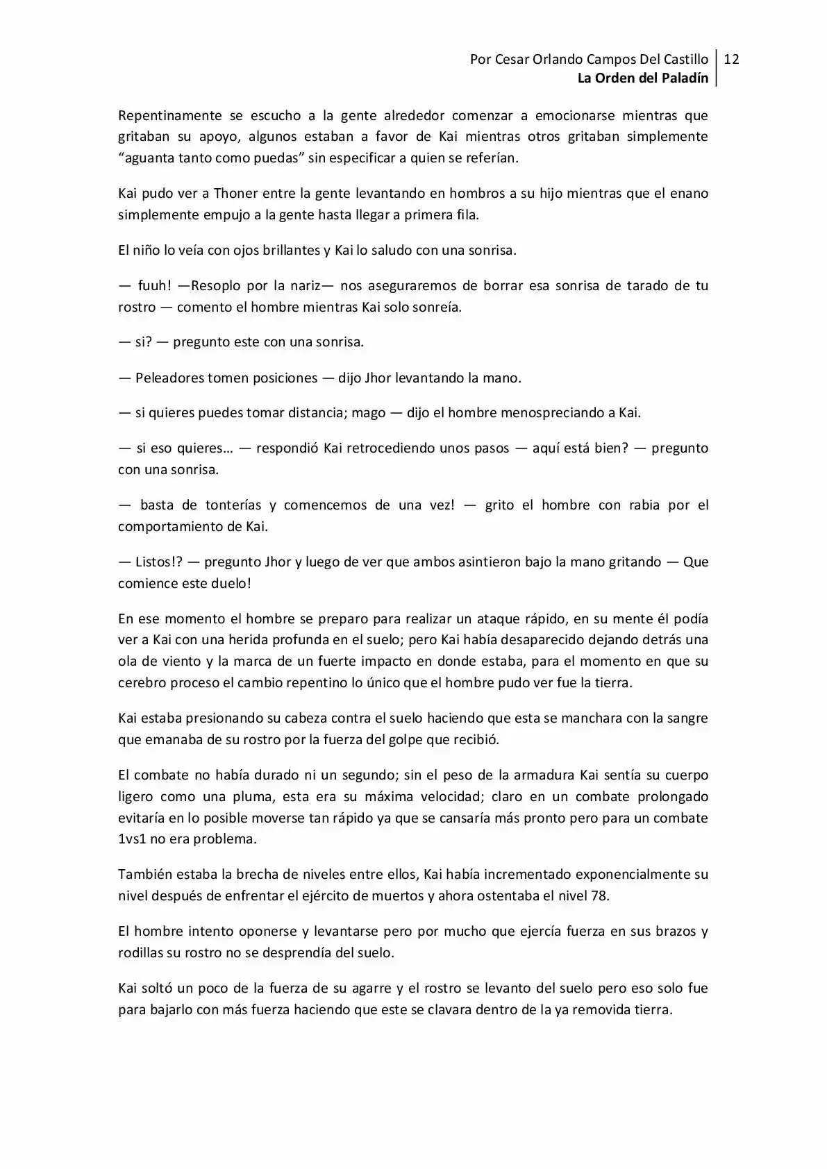 La Orden Del Paladin (Novela) - Capítulo 10 - Página 12 - LectorTMOo