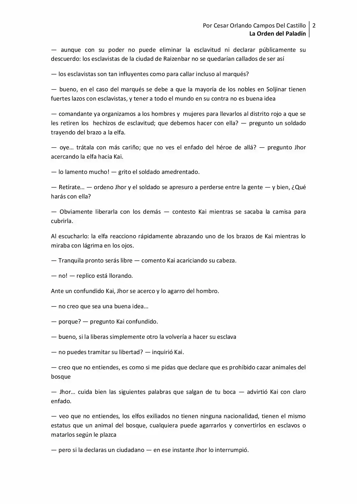 La Orden Del Paladin (Novela) - Capítulo 11 - Página 2 - LectorTMOo