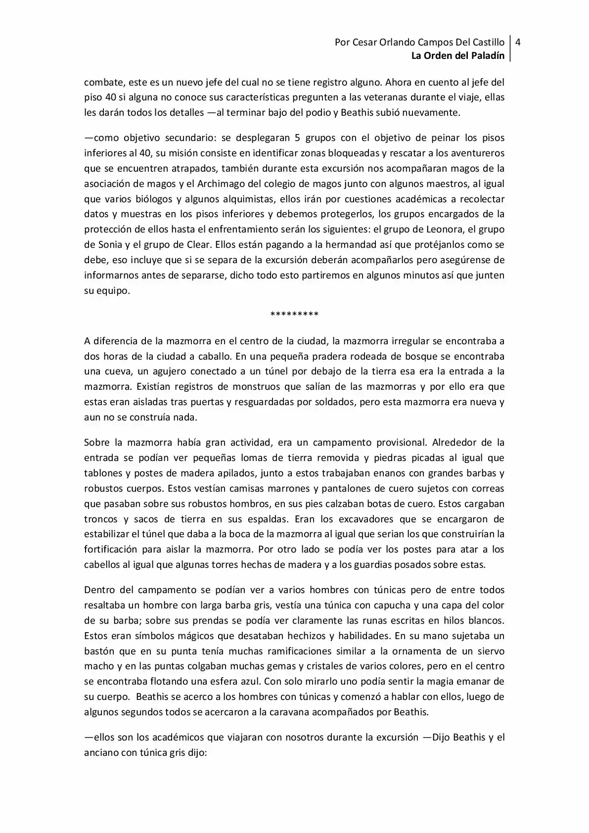 La Orden Del Paladin (Novela) - Capítulo 12 - Página 4 - LectorTMOo