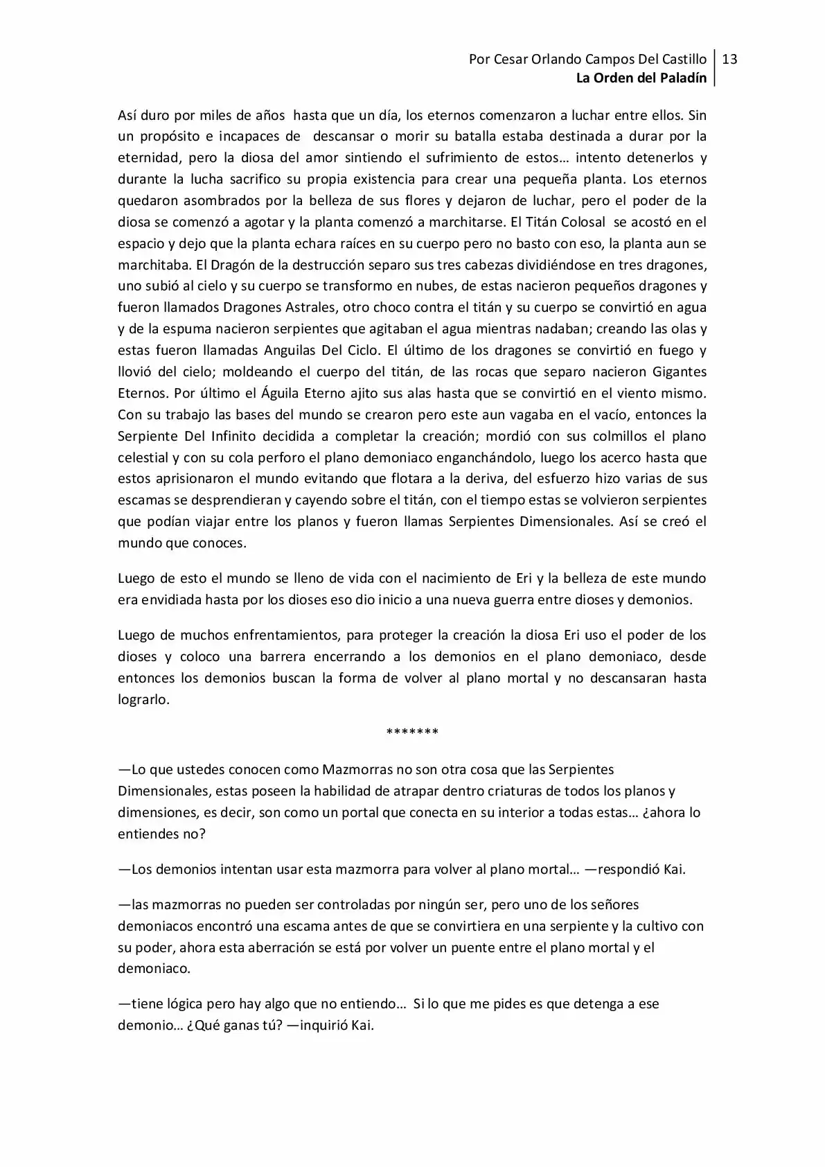 La Orden Del Paladin (Novela) - Capítulo 12 - Página 13 - LectorTMOo
