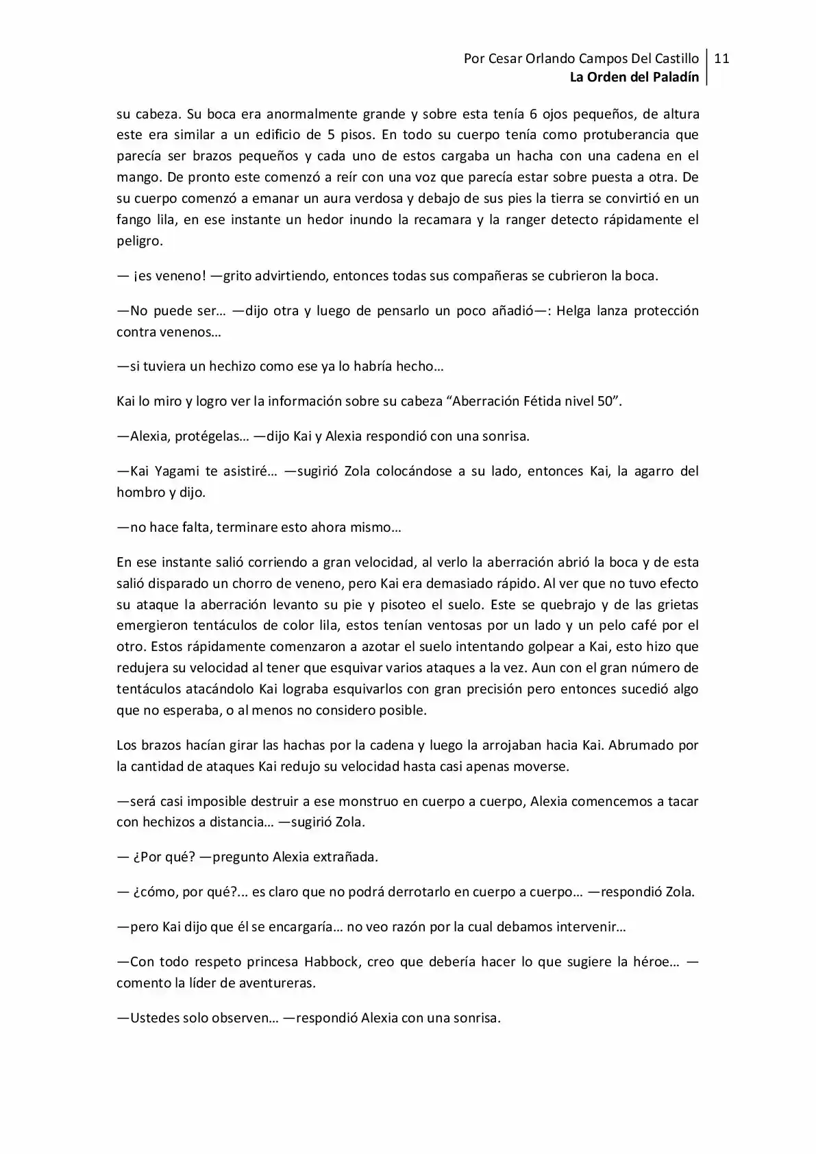 La Orden Del Paladin (Novela) - Capítulo 14 - Página 11 - LectorTMOo