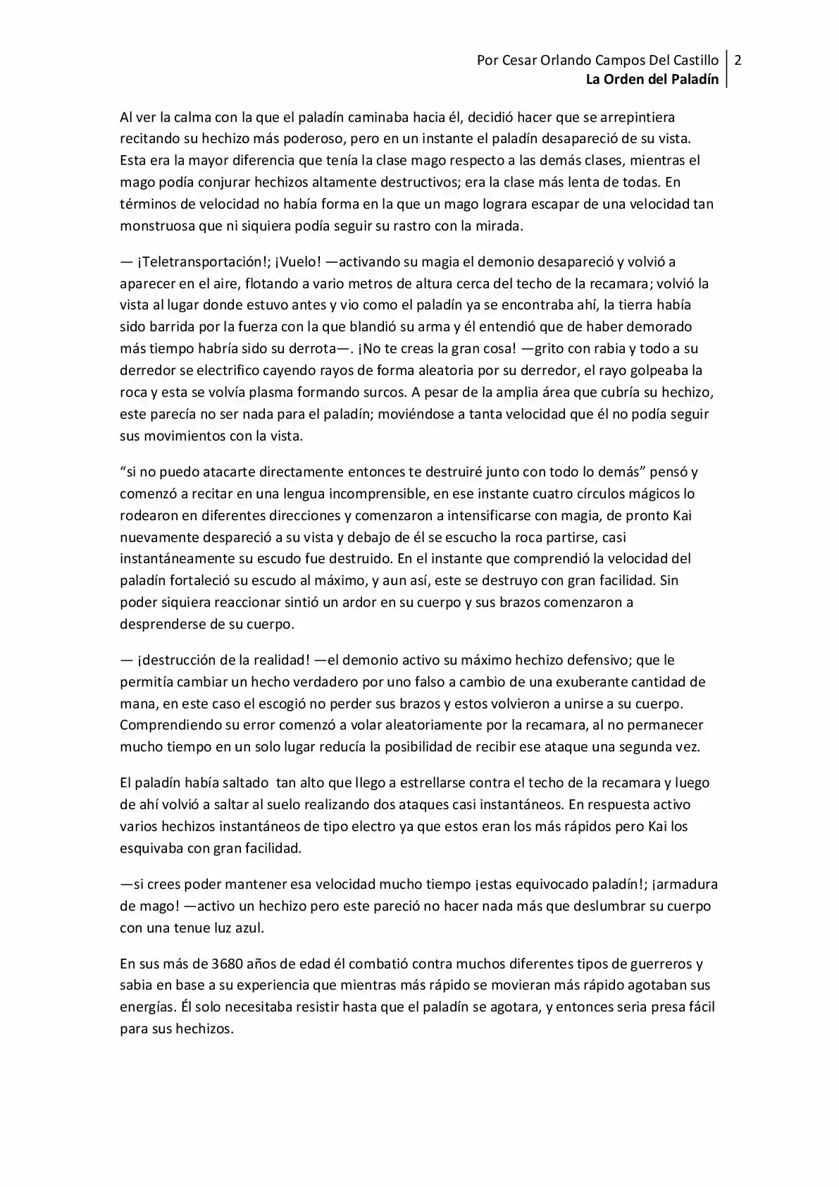 La Orden Del Paladin (Novela) - Capítulo 15 - Página 2 - LectorTMOo