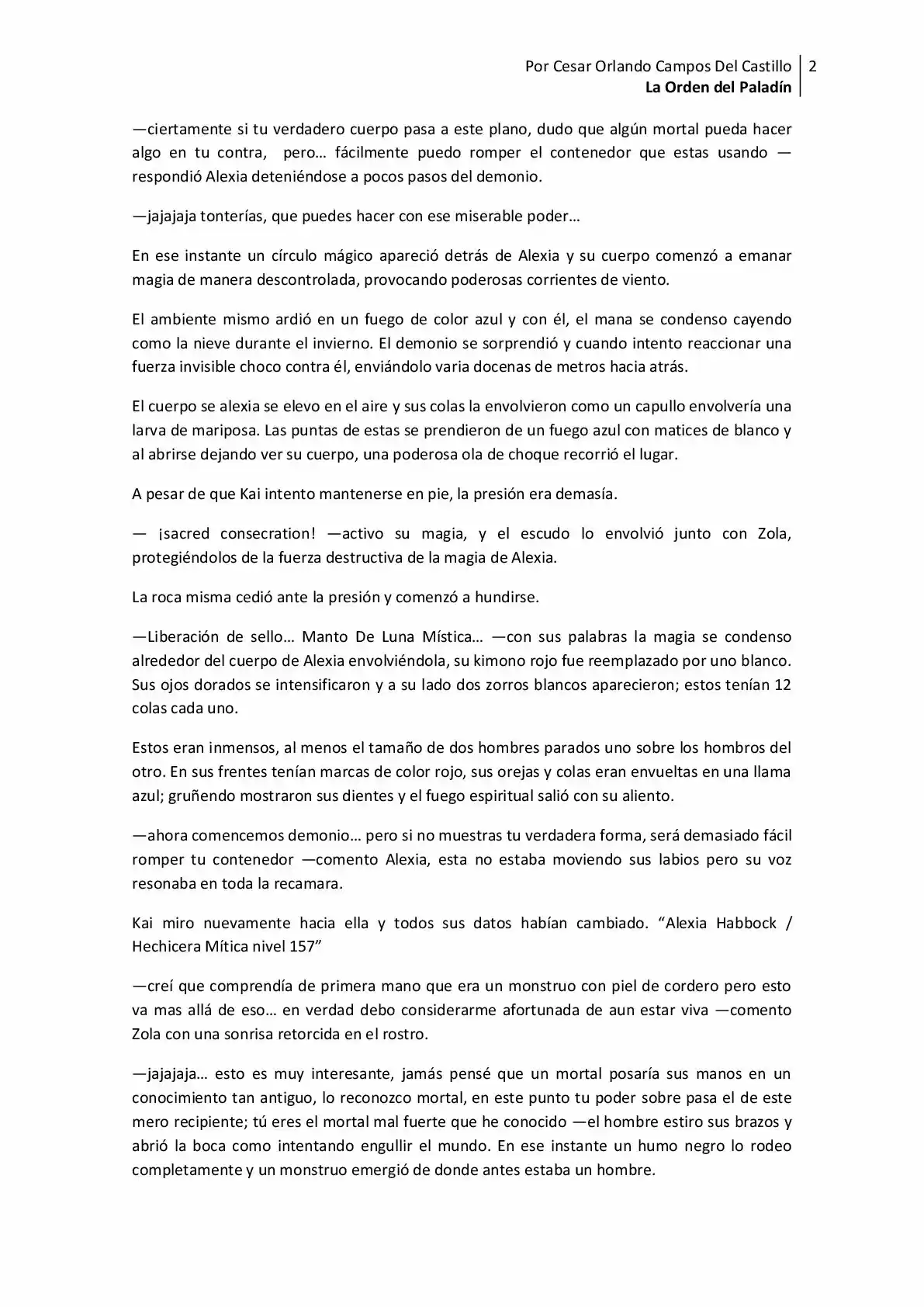 La Orden Del Paladin (Novela) - Capítulo 16 - Página 2 - LectorTMOo