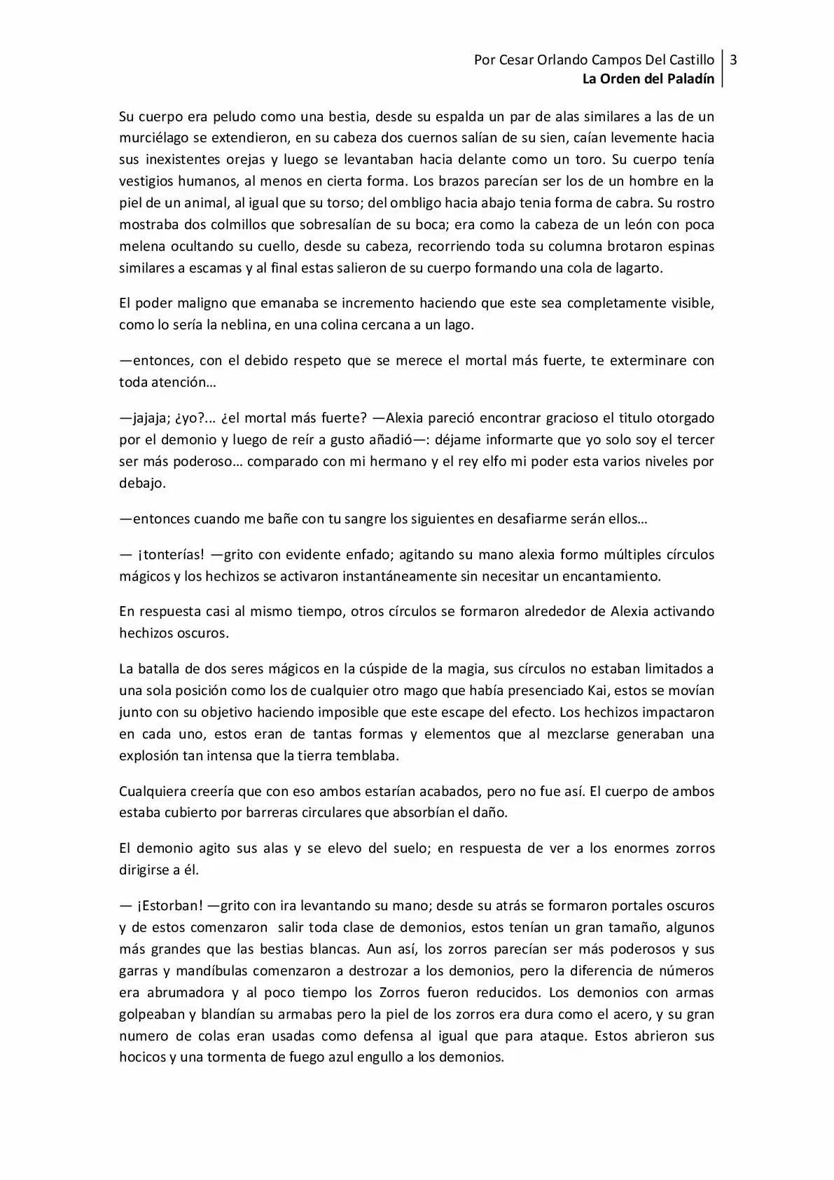 La Orden Del Paladin (Novela) - Capítulo 16 - Página 3 - LectorTMOo