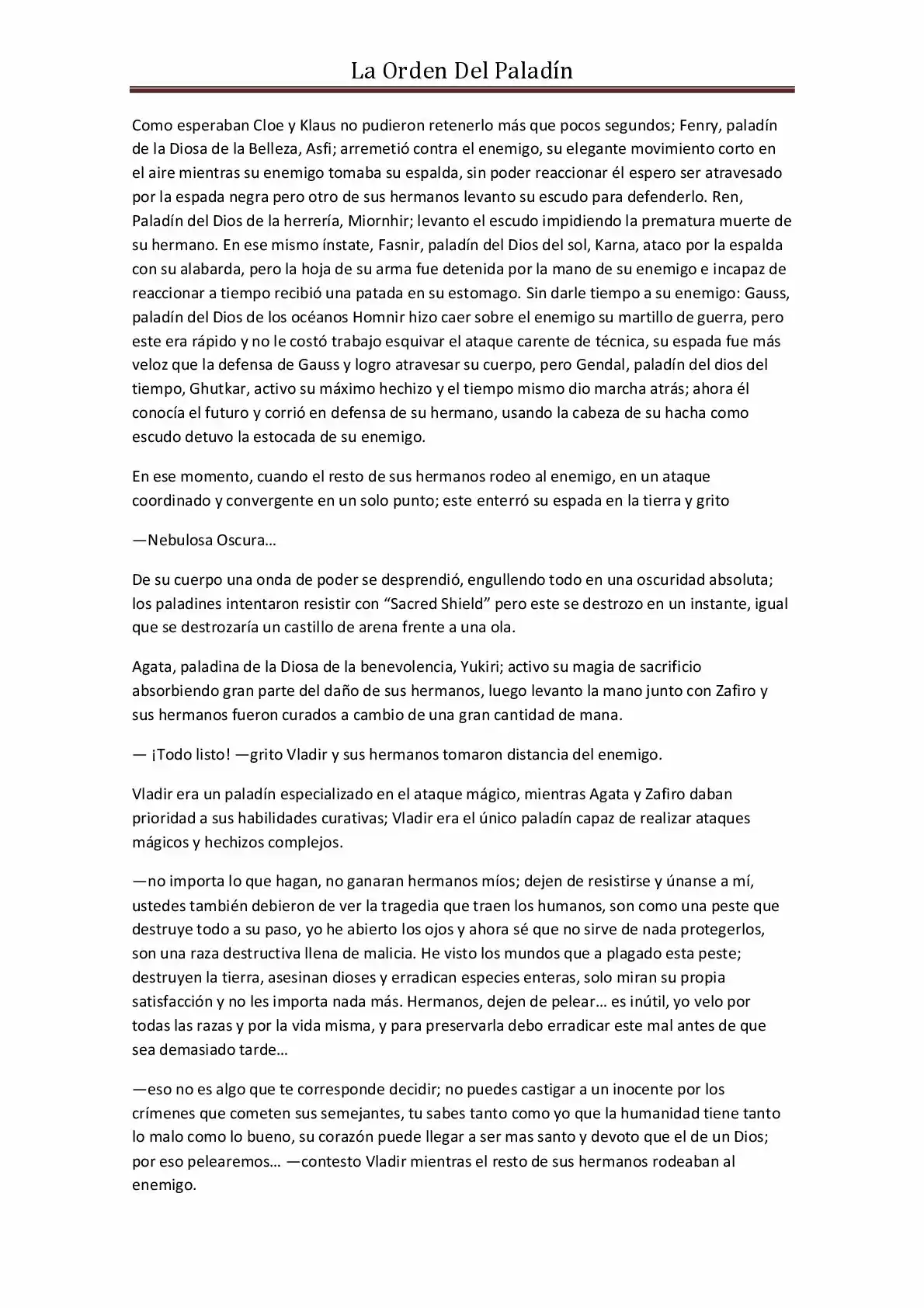 La Orden Del Paladin (Novela) - Capítulo 17 - Página 2 - LectorTMOo