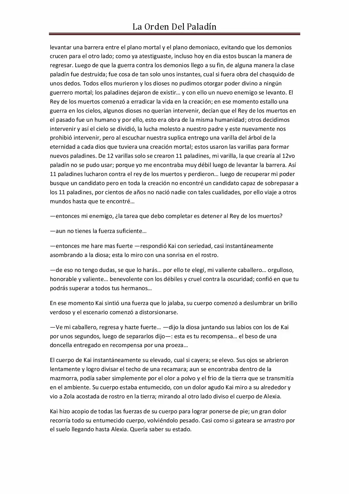 La Orden Del Paladin (Novela) - Capítulo 17 - Página 6 - LectorTMOo