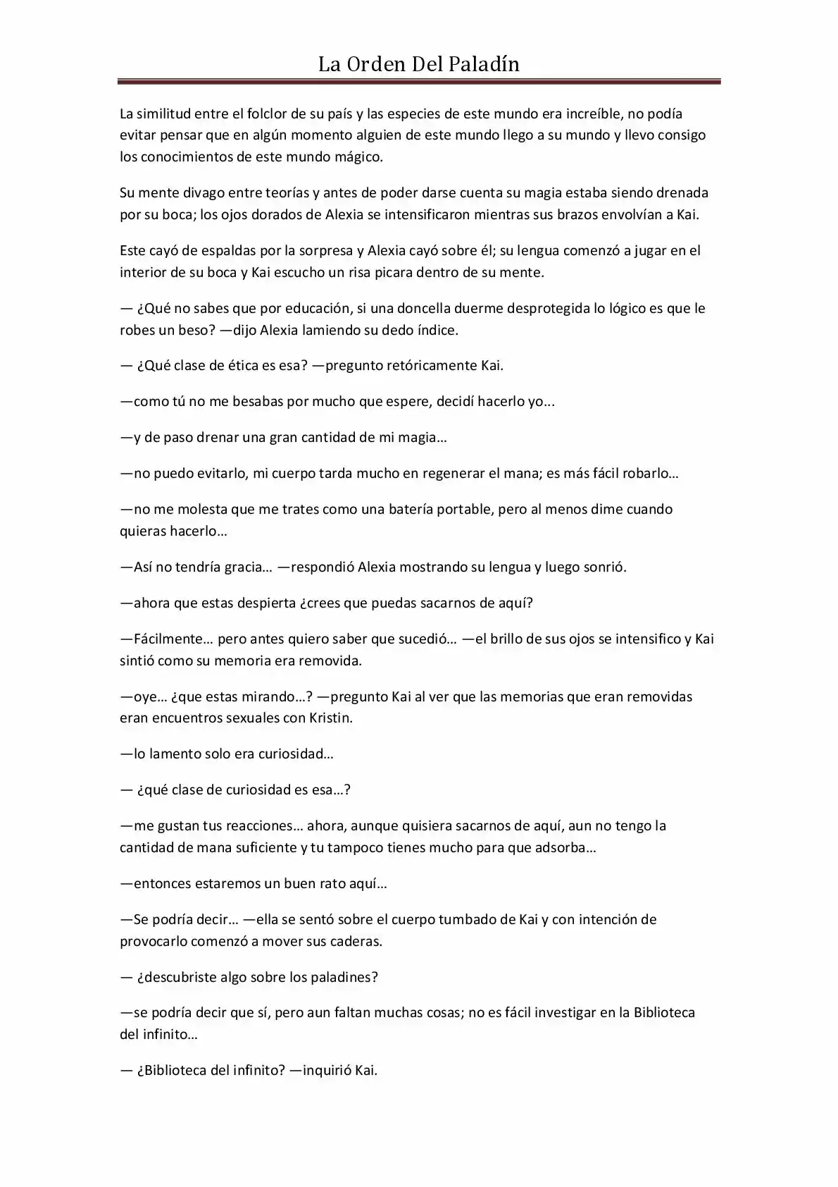 La Orden Del Paladin (Novela) - Capítulo 17 - Página 8 - LectorTMOo