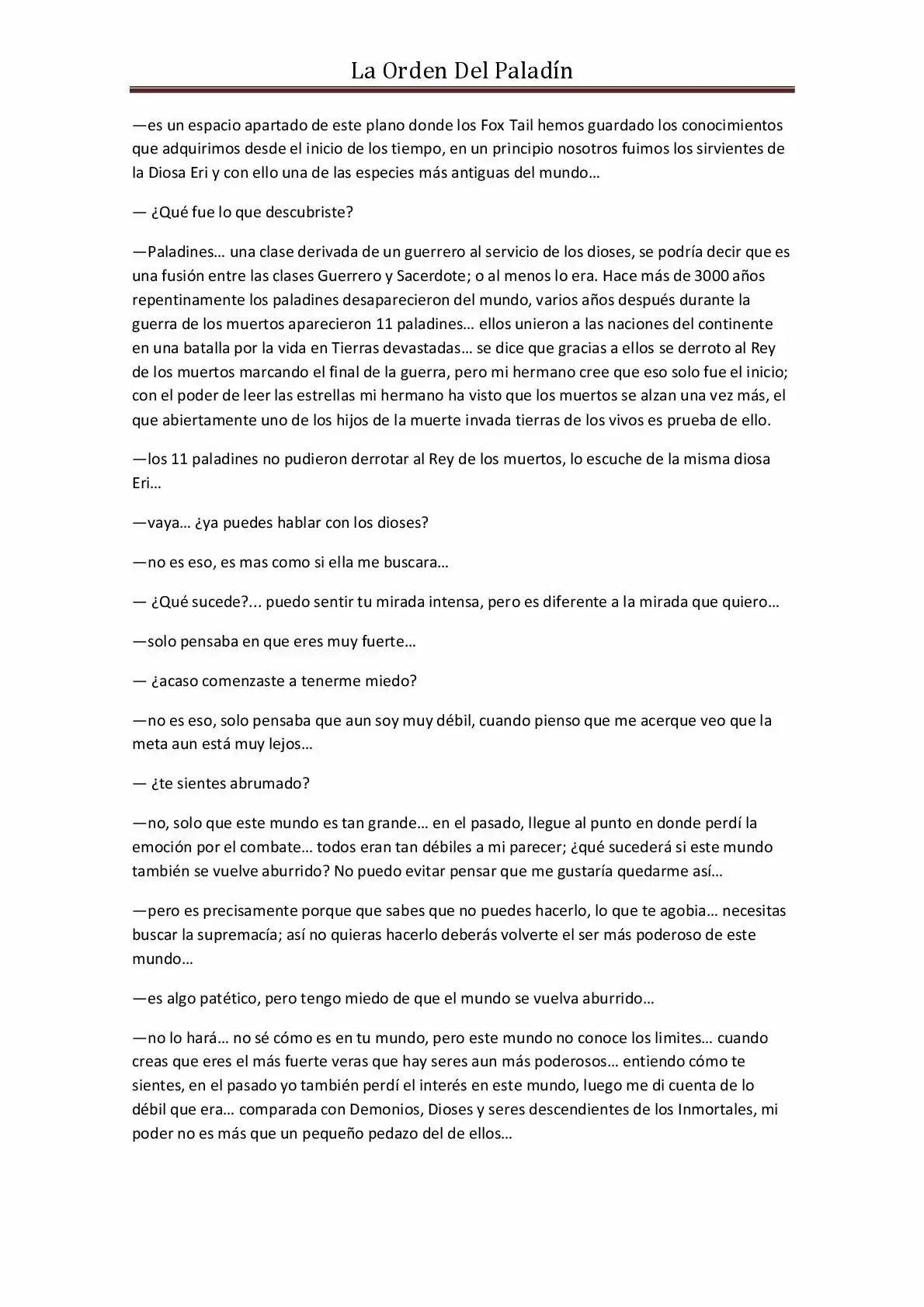 La Orden Del Paladin (Novela) - Capítulo 17 - Página 9 - LectorTMOo