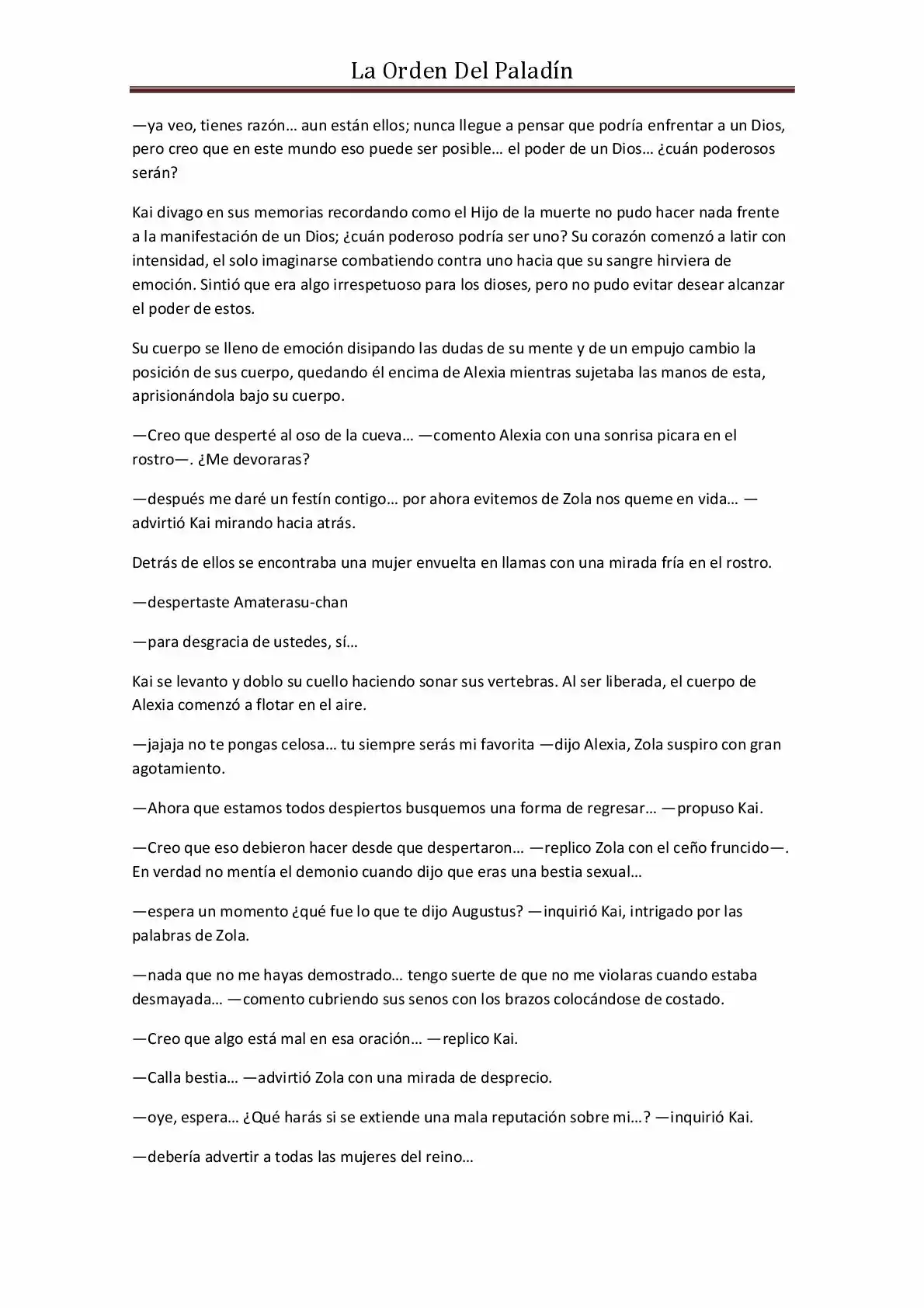 La Orden Del Paladin (Novela) - Capítulo 17 - Página 10 - LectorTMOo
