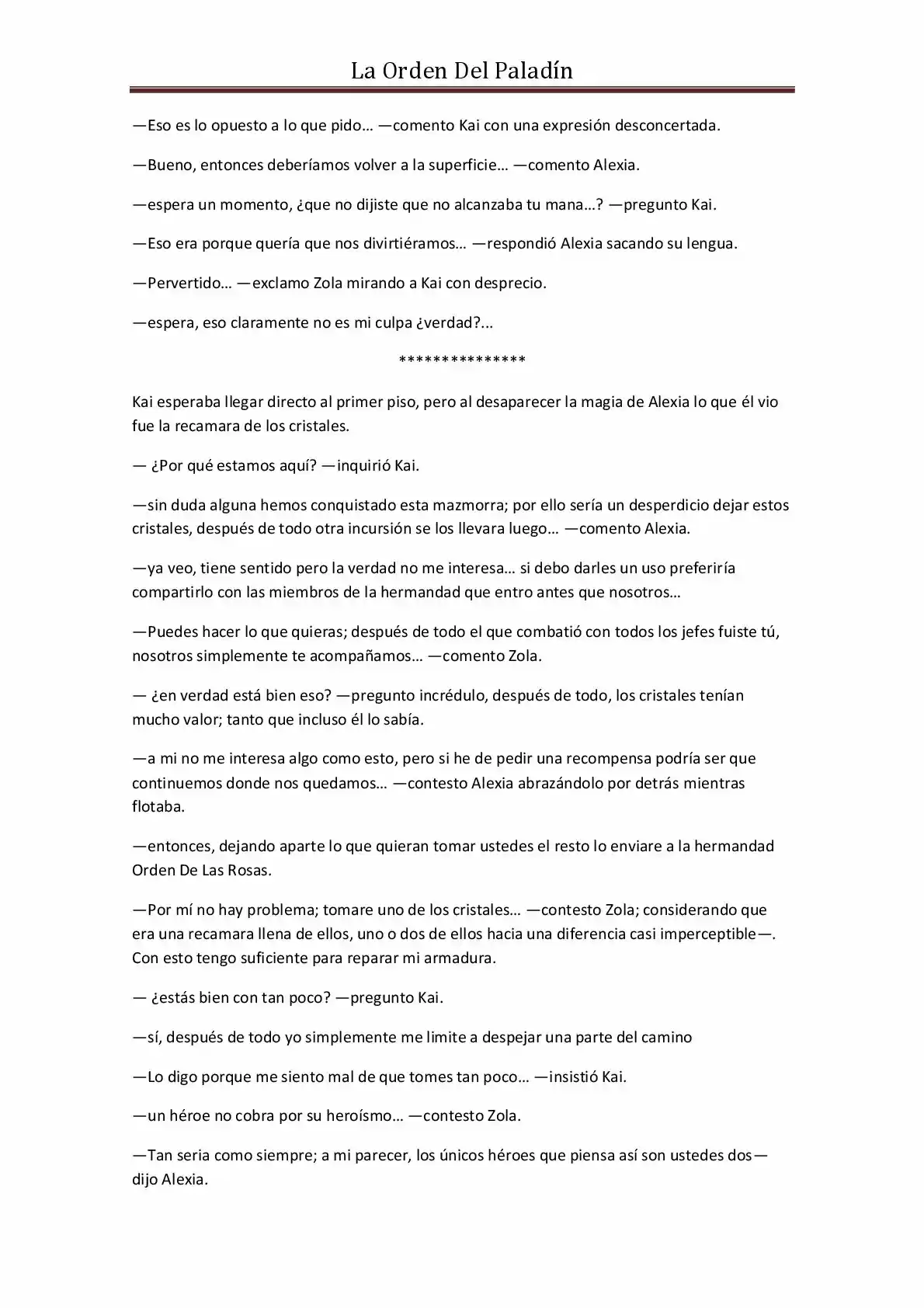 La Orden Del Paladin (Novela) - Capítulo 17 - Página 11 - LectorTMOo