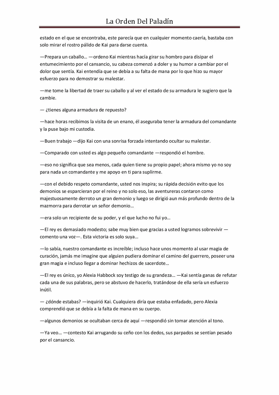 La Orden Del Paladin (Novela) - Capítulo 17 - Página 16 - LectorTMOo