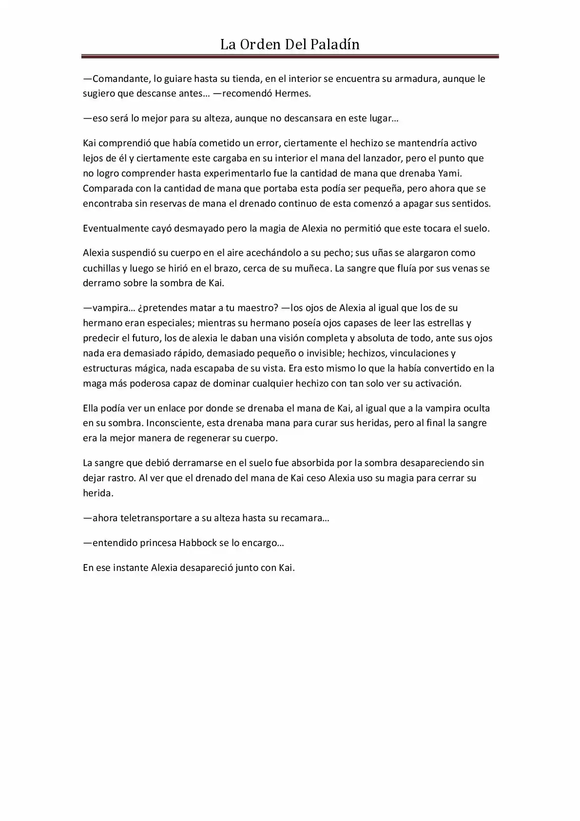 La Orden Del Paladin (Novela) - Capítulo 17 - Página 17 - LectorTMOo