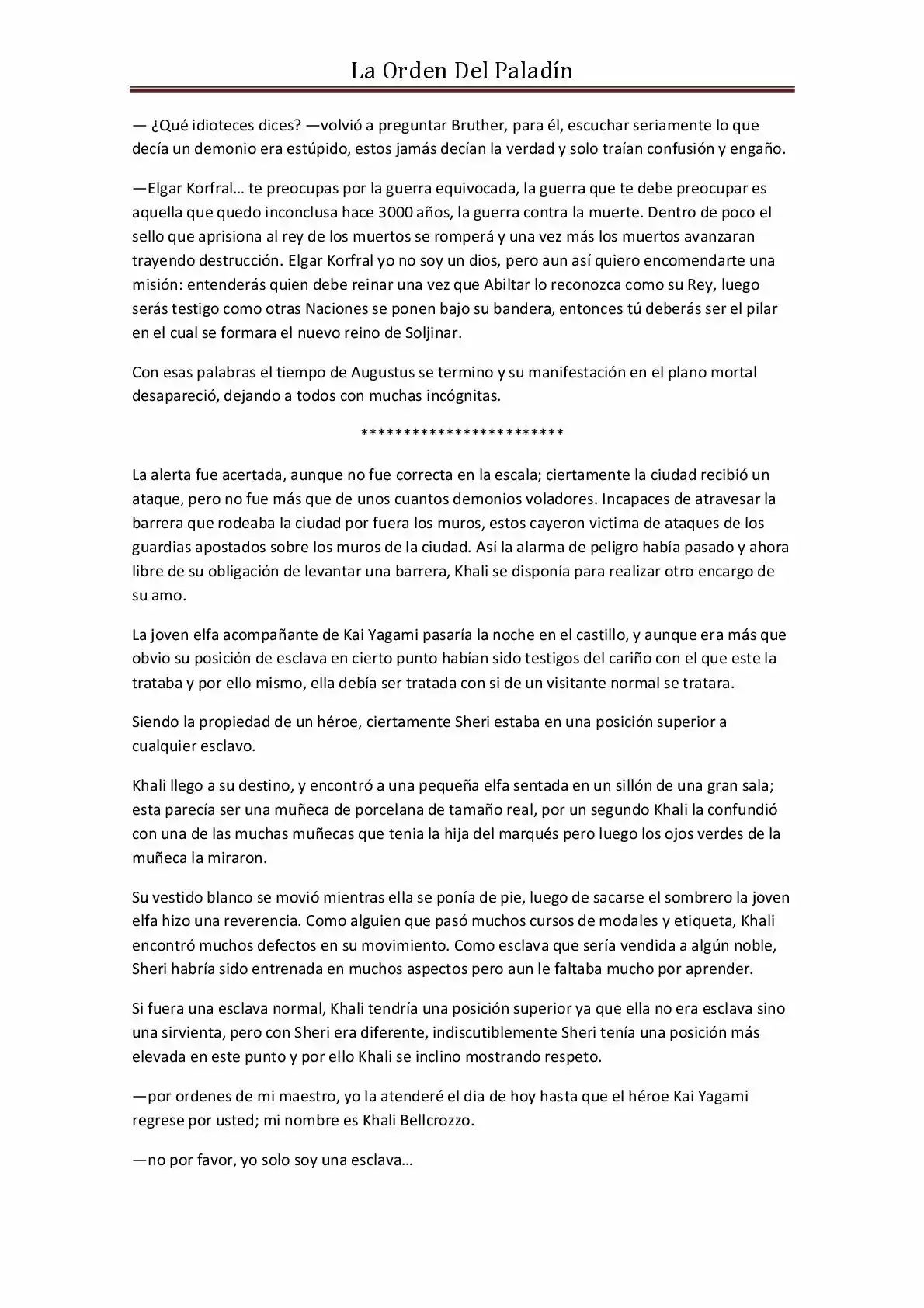La Orden Del Paladin (Novela) - Capítulo 18 - Página 2 - LectorTMOo