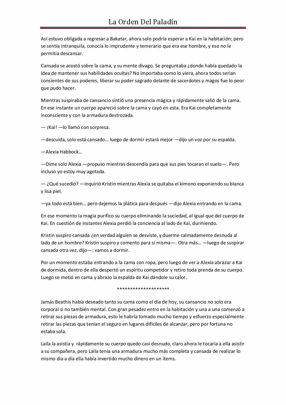 La Orden Del Paladin (Novela) - Capítulo 18 - Página 5 - LectorTMOo