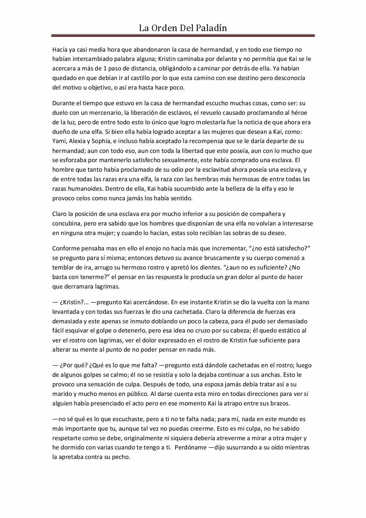 La Orden Del Paladin (Novela) - Capítulo 19 - Página 8 - LectorTMOo