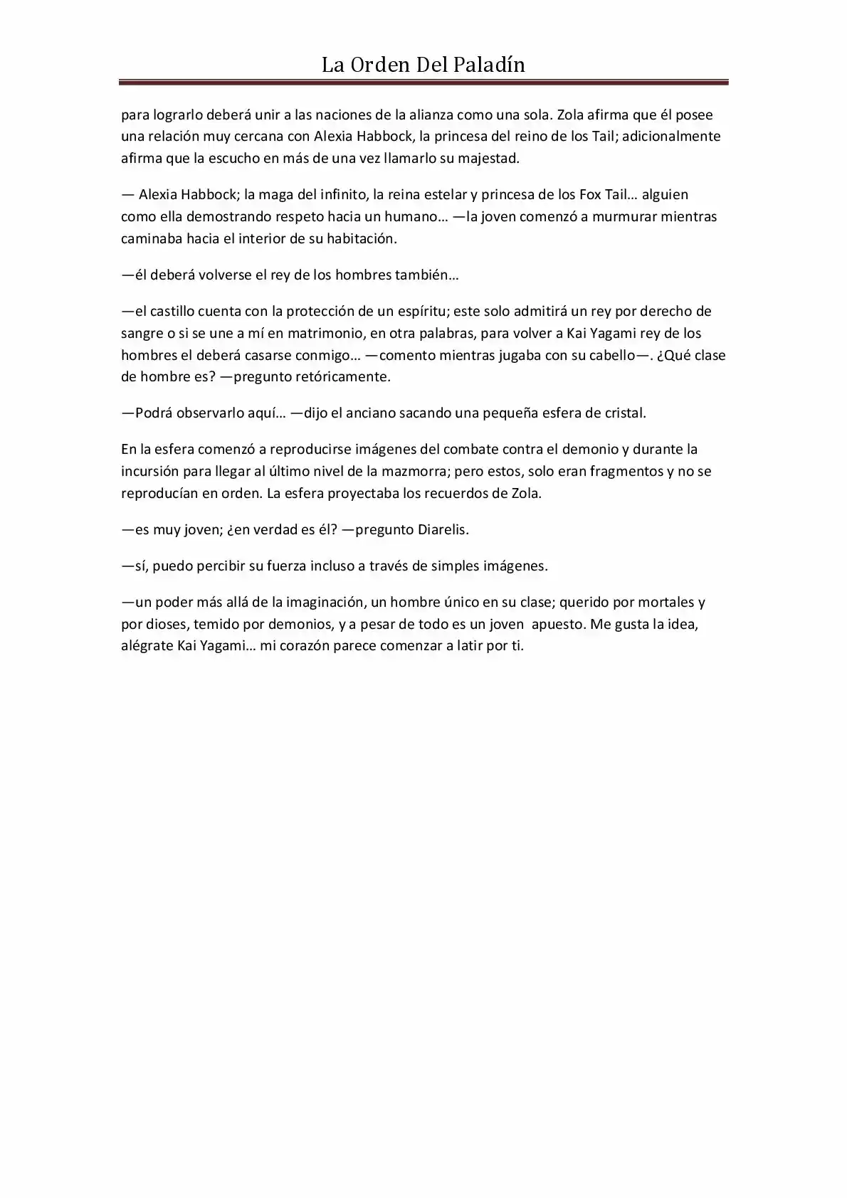 La Orden Del Paladin (Novela) - Capítulo 19 - Página 14 - LectorTMOo