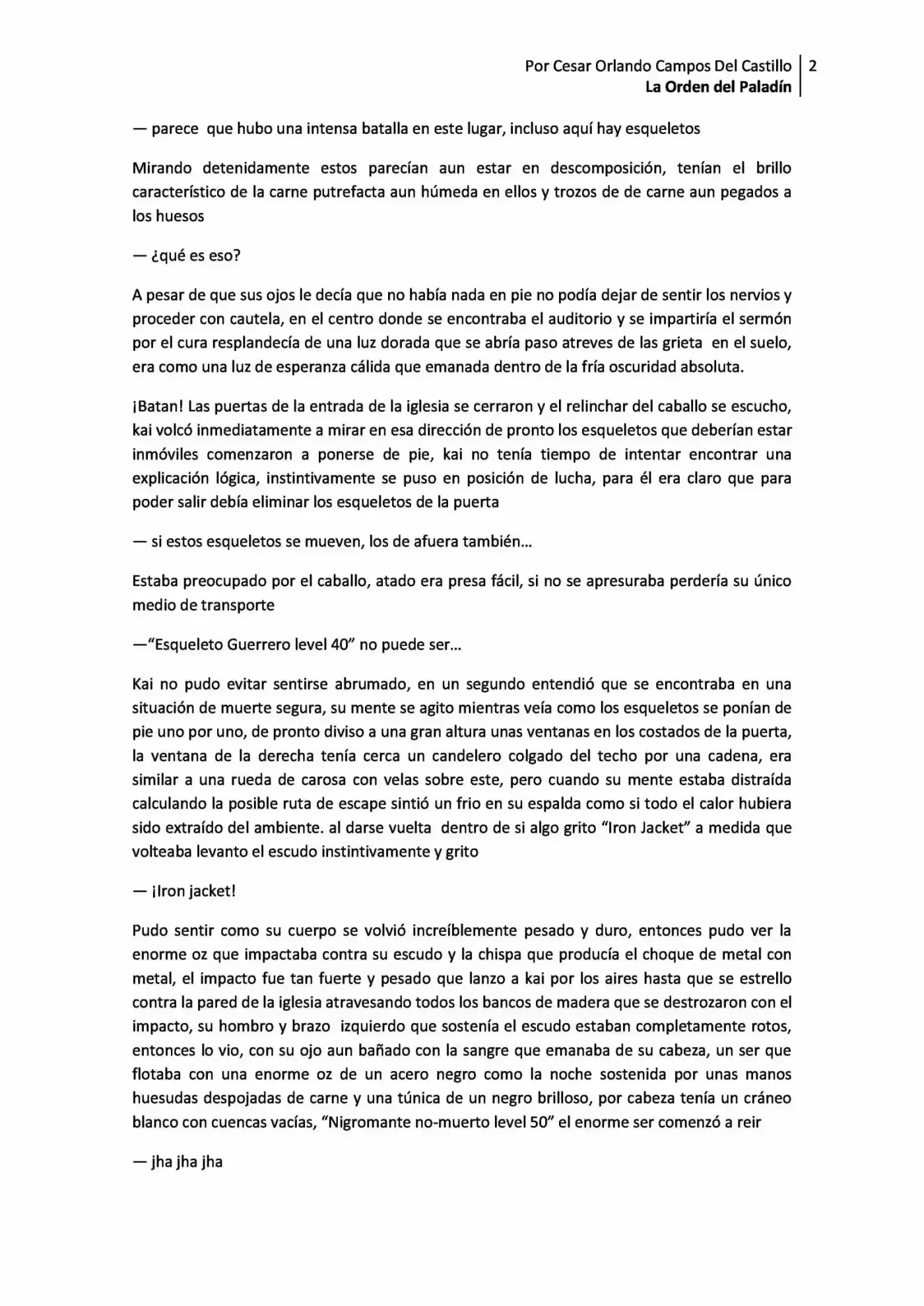 La Orden Del Paladin (Novela) - Capítulo 2.10 - Página 2 - LectorTMOo