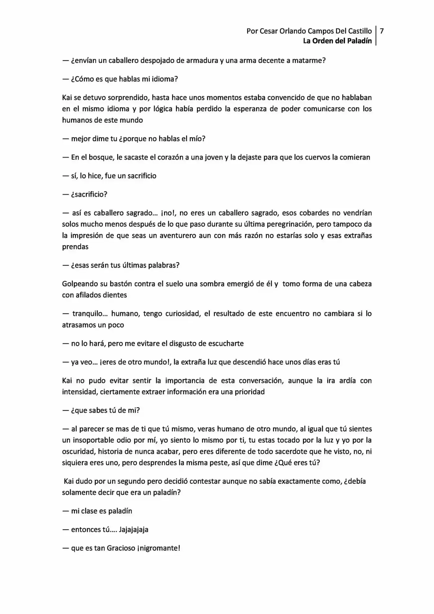 La Orden Del Paladin (Novela) - Capítulo 2.10 - Página 7 - LectorTMOo