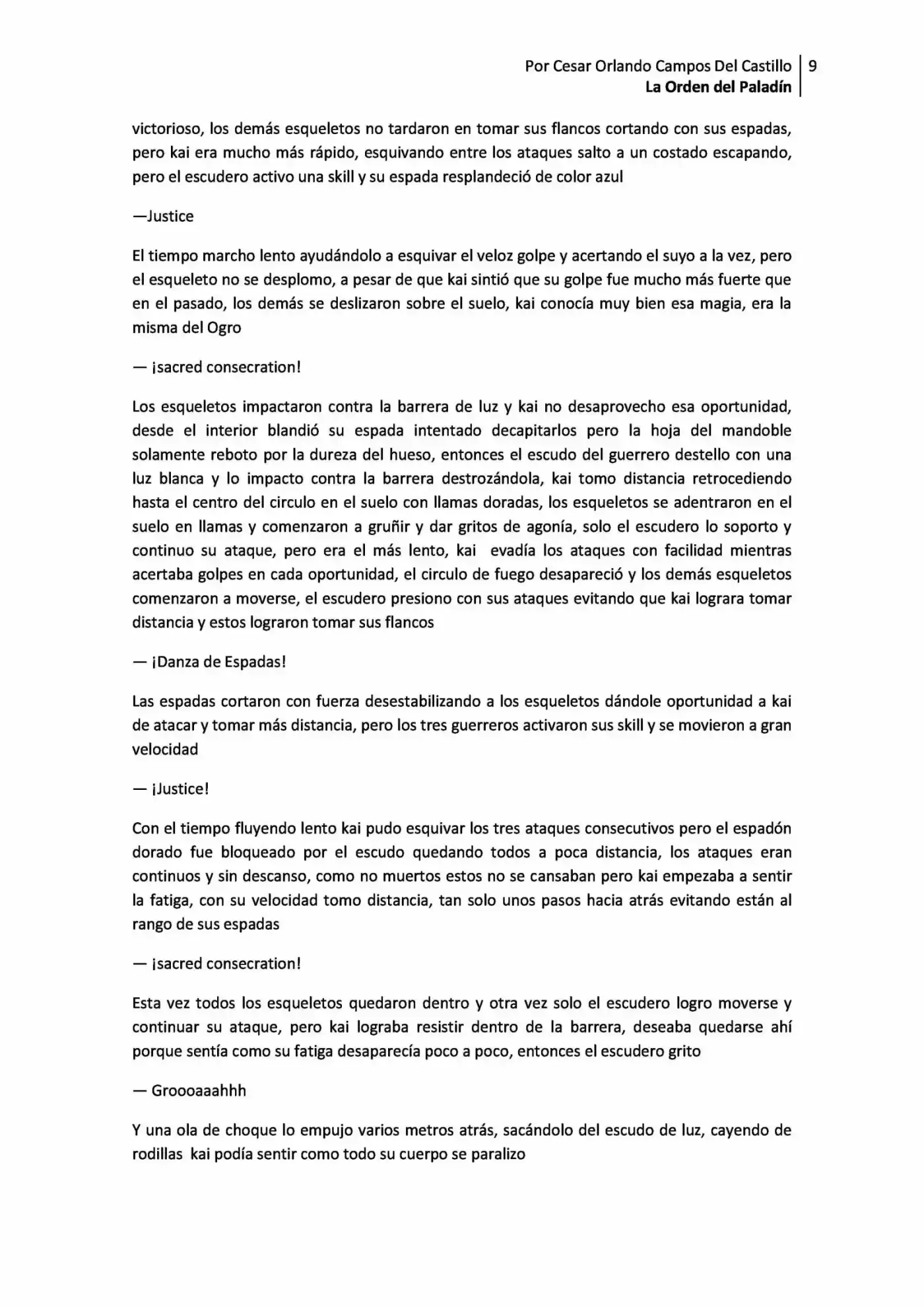 La Orden Del Paladin (Novela) - Capítulo 2.10 - Página 9 - LectorTMOo