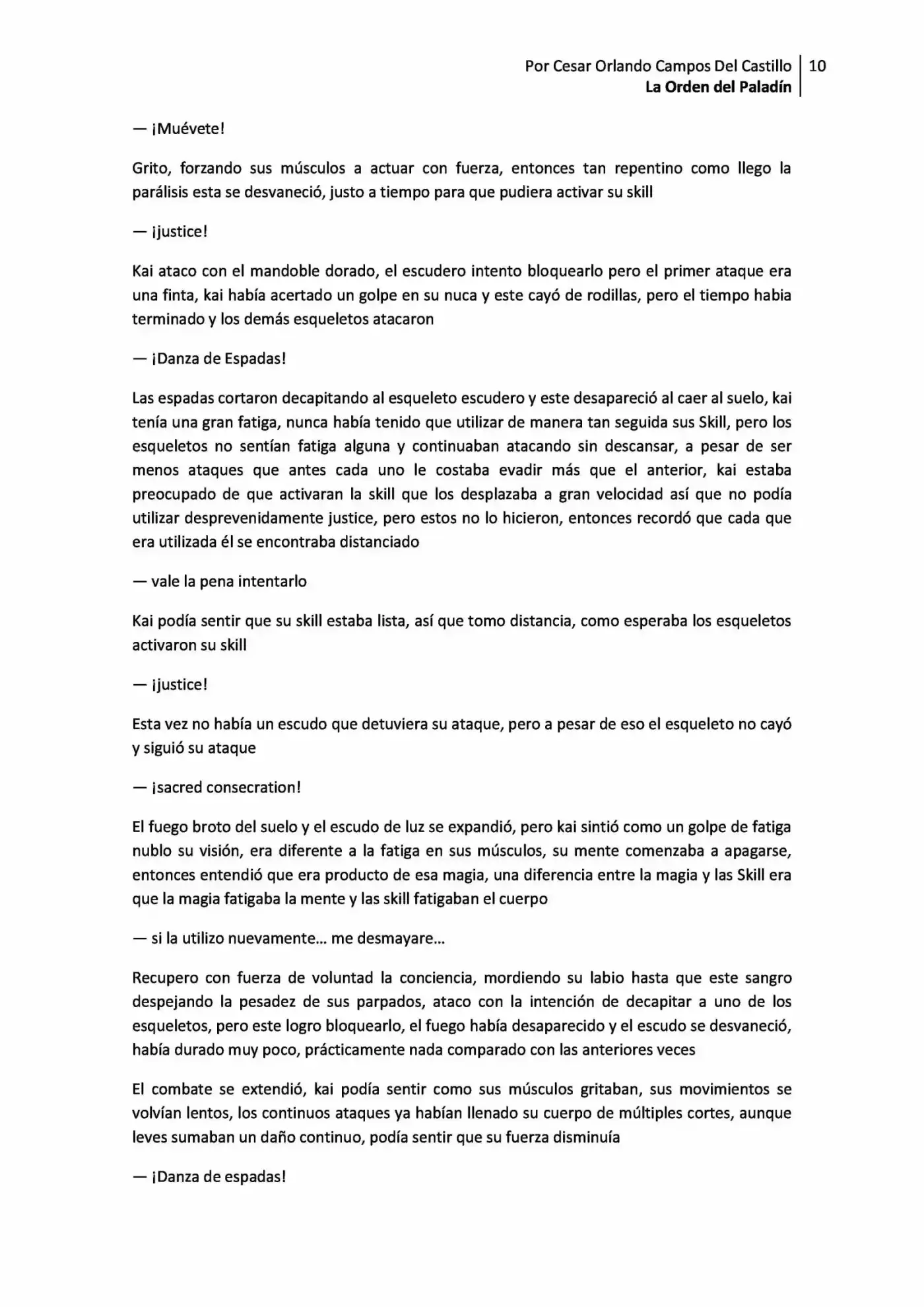 La Orden Del Paladin (Novela) - Capítulo 2.10 - Página 10 - LectorTMOo