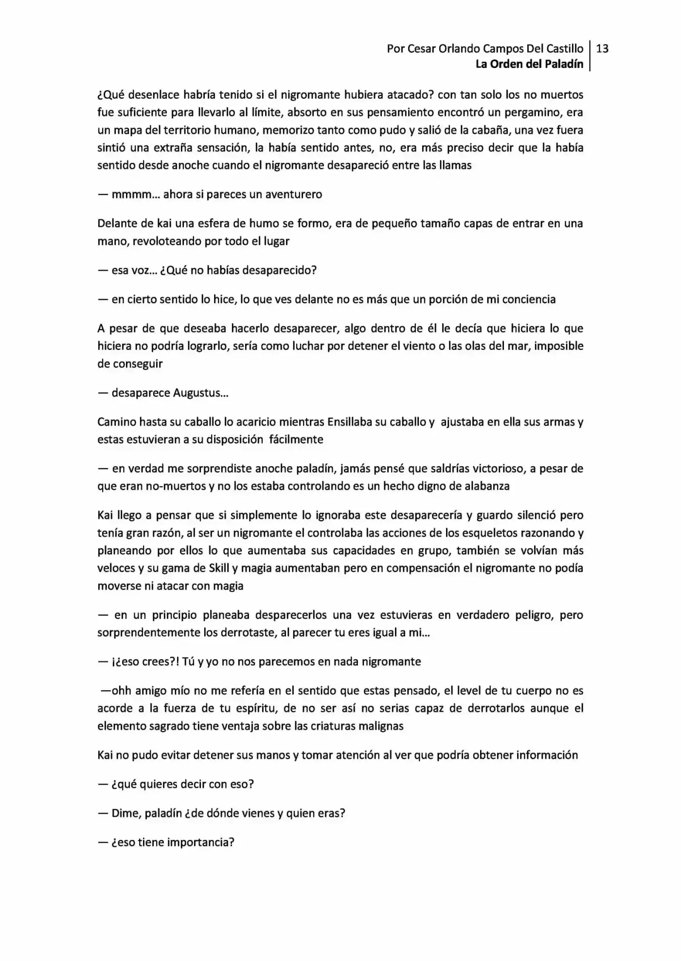 La Orden Del Paladin (Novela) - Capítulo 2.10 - Página 13 - LectorTMOo