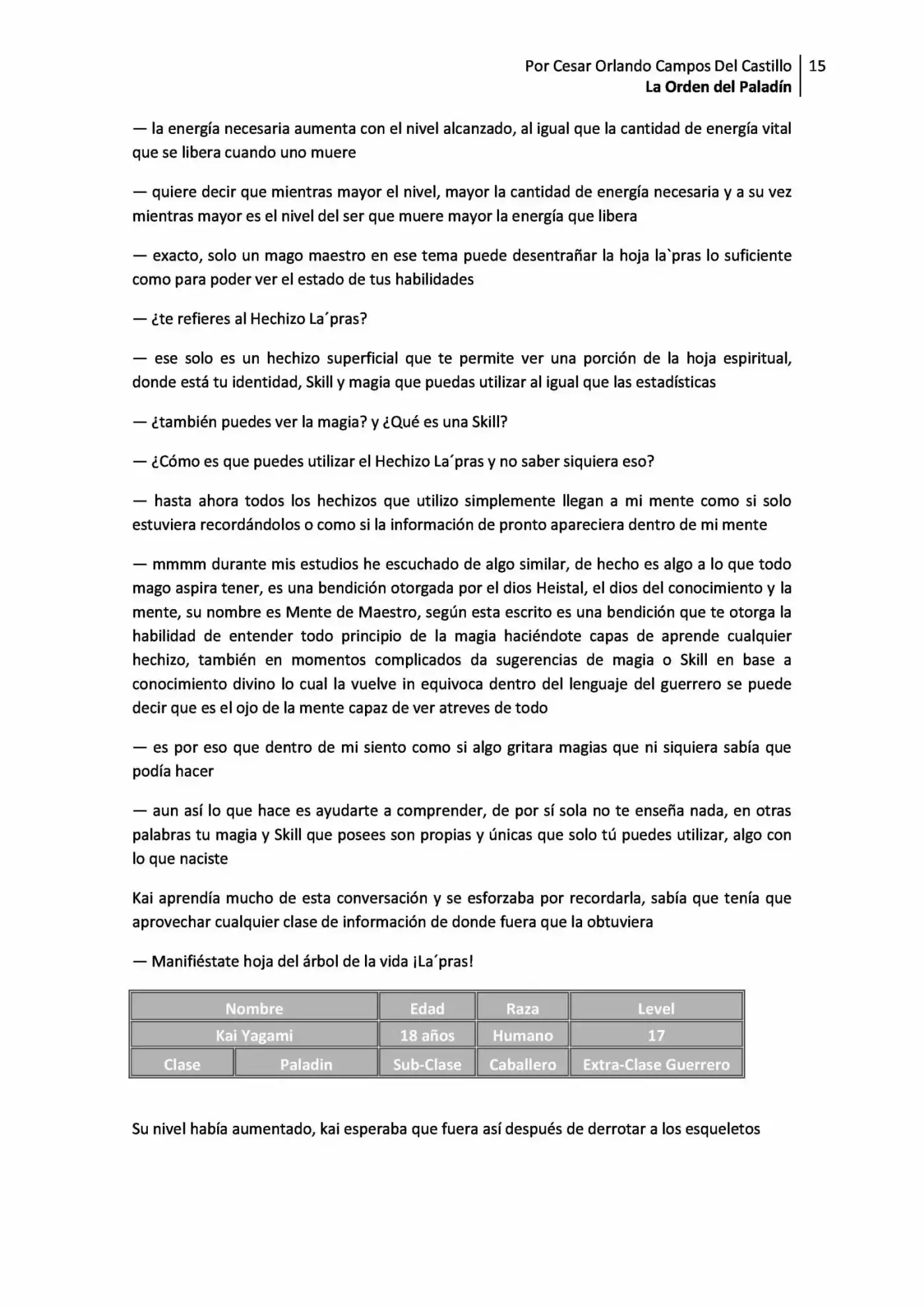 La Orden Del Paladin (Novela) - Capítulo 2.10 - Página 15 - LectorTMOo