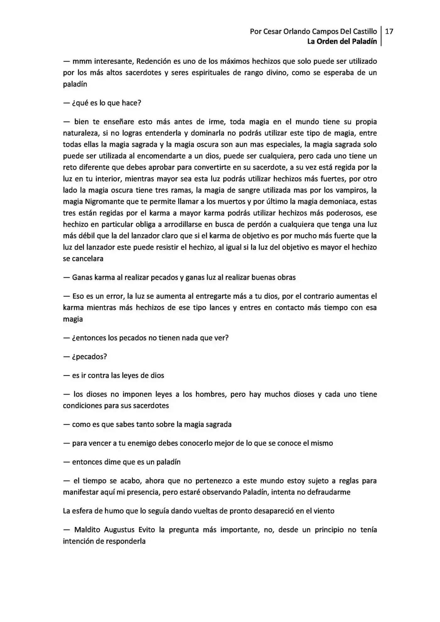 La Orden Del Paladin (Novela) - Capítulo 2.10 - Página 17 - LectorTMOo