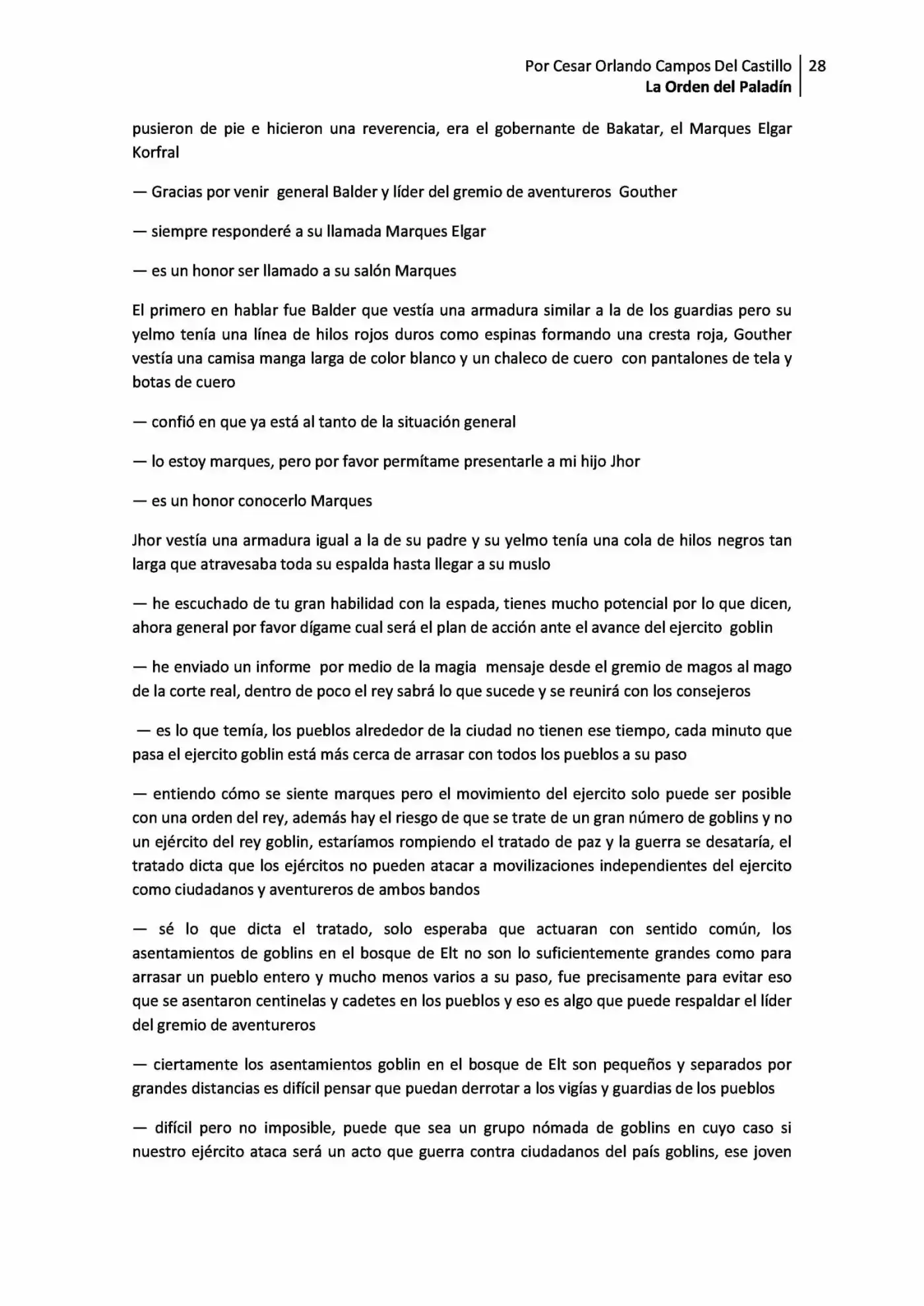 La Orden Del Paladin (Novela) - Capítulo 2.10 - Página 28 - LectorTMOo