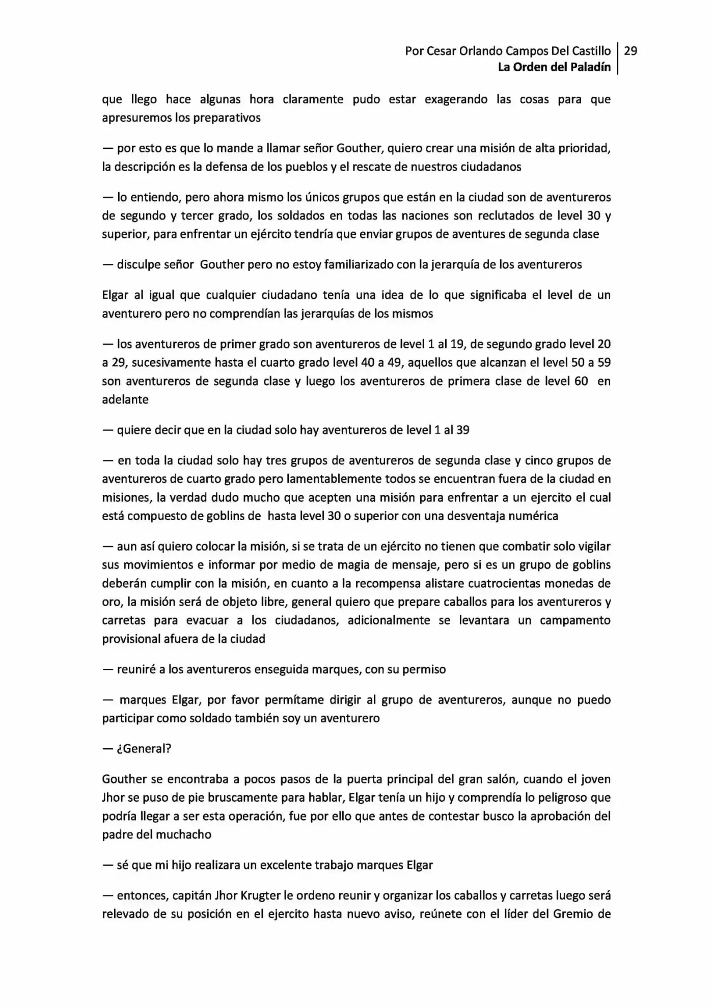 La Orden Del Paladin (Novela) - Capítulo 2.10 - Página 29 - LectorTMOo