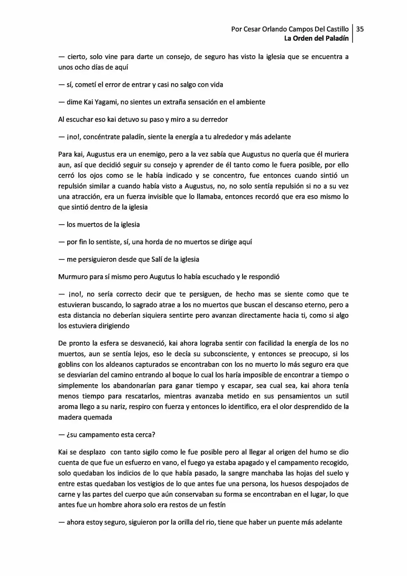 La Orden Del Paladin (Novela) - Capítulo 2.10 - Página 35 - LectorTMOo
