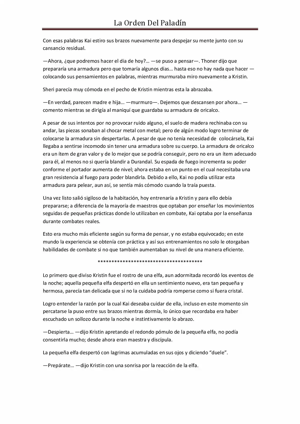 La Orden Del Paladin (Novela) - Capítulo 20 - Página 2 - LectorTMOo