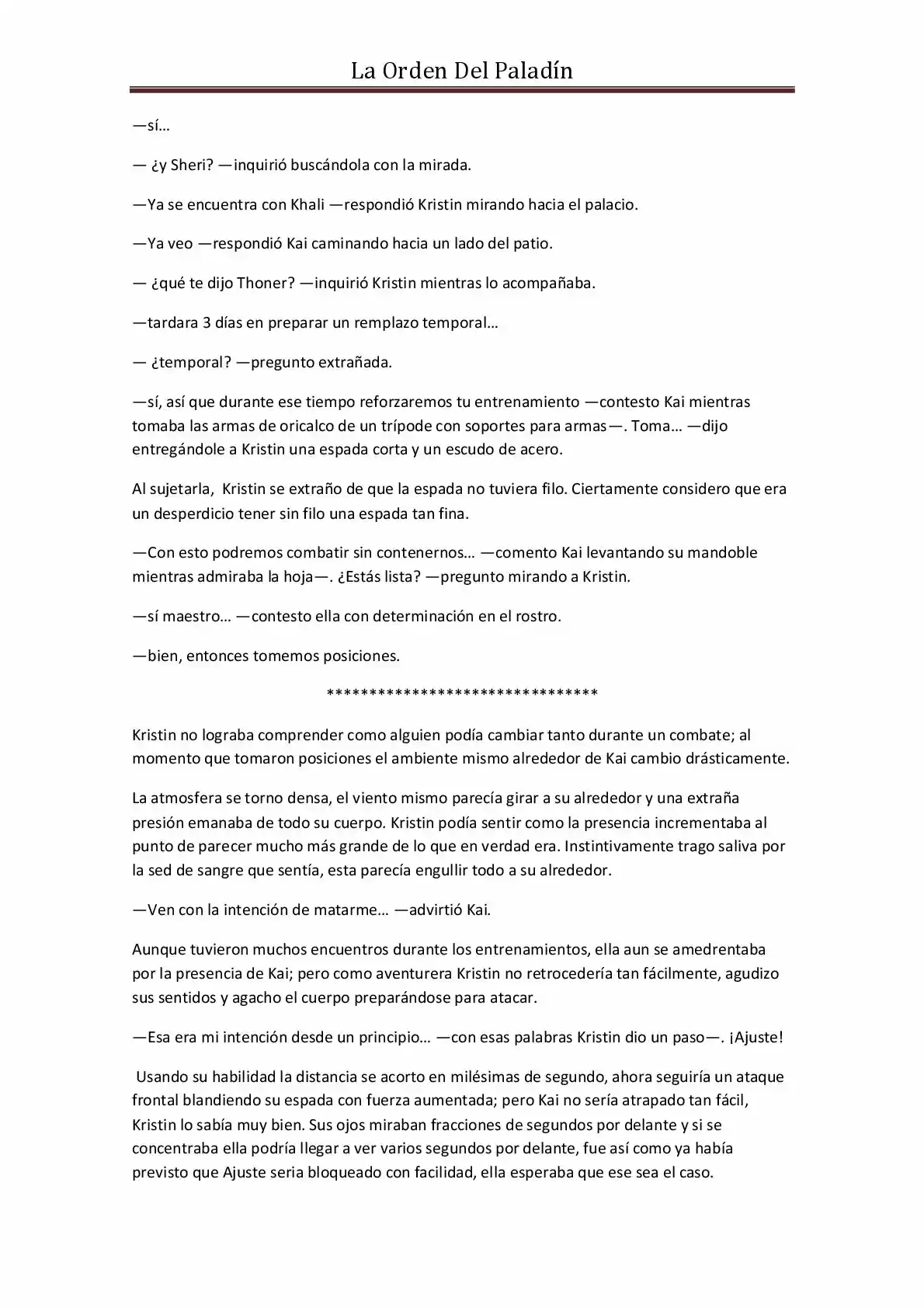 La Orden Del Paladin (Novela) - Capítulo 20 - Página 7 - LectorTMOo