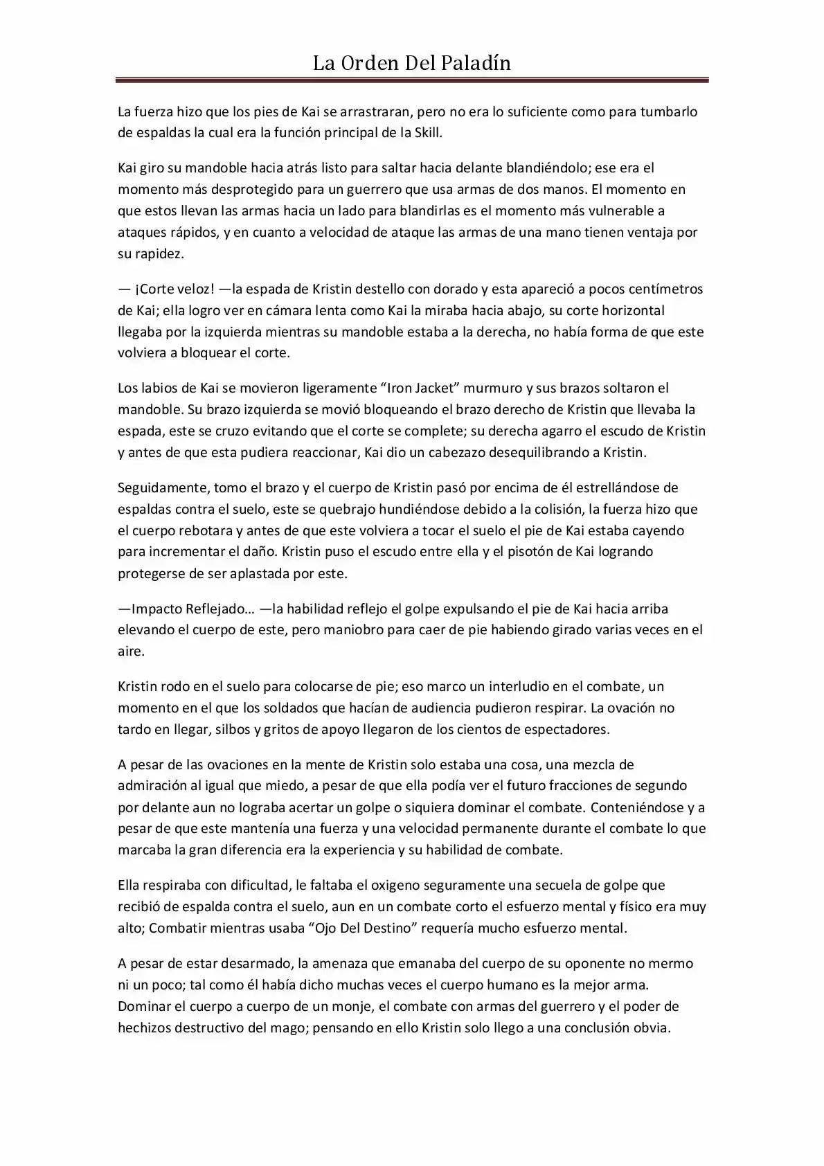 La Orden Del Paladin (Novela) - Capítulo 20 - Página 9 - LectorTMOo