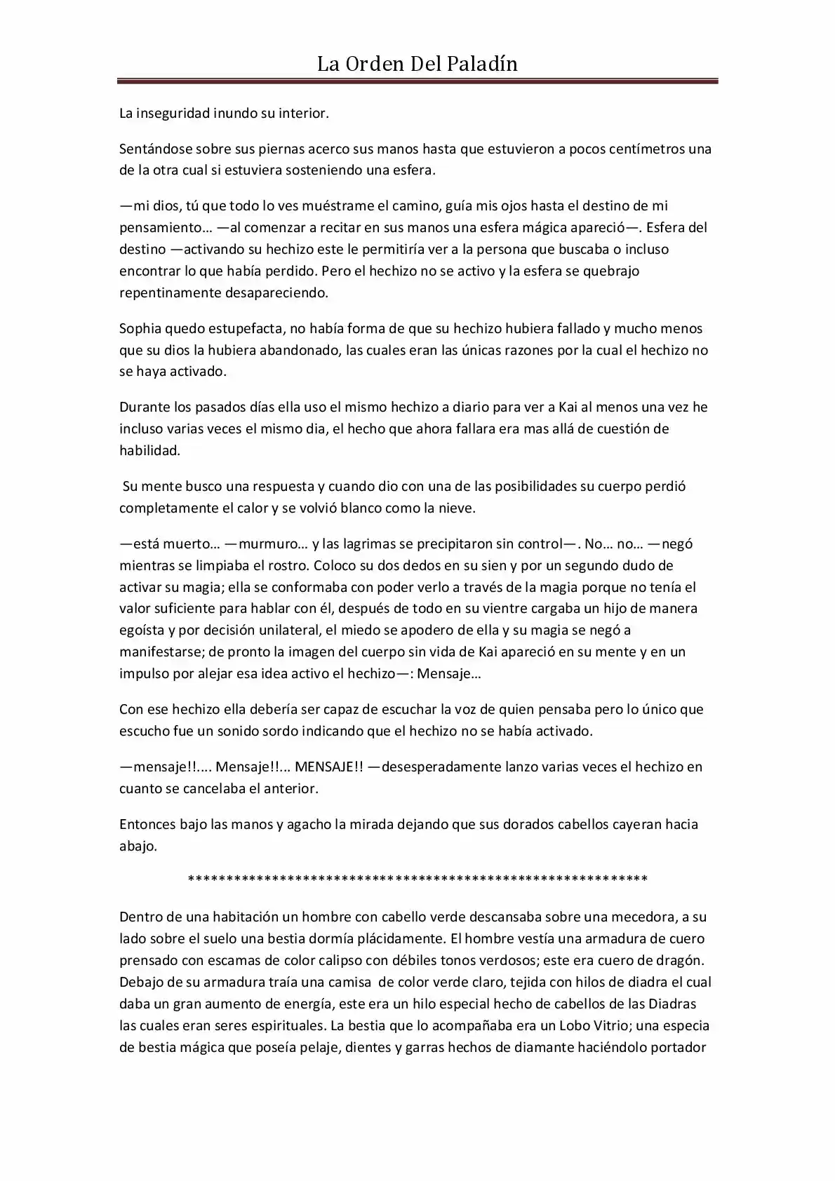 La Orden Del Paladin (Novela) - Capítulo 21 - Página 7 - LectorTMOo